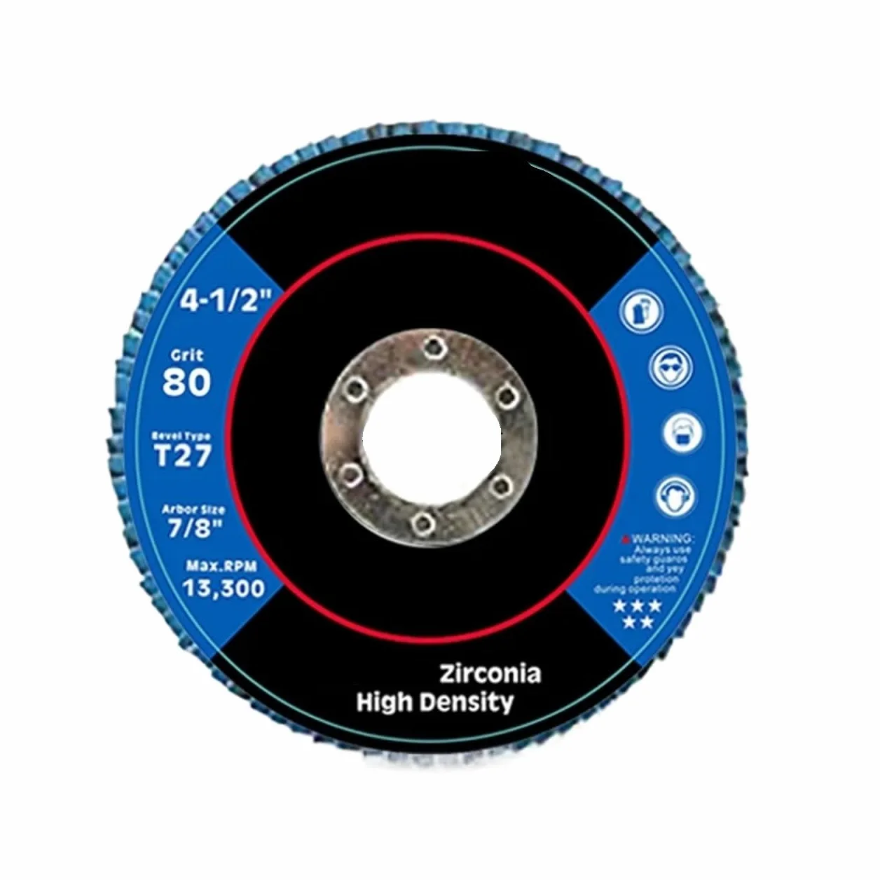 discos de láminas Discos de láminas 4,5 pulgadas, disco pulido con amoladora angular lijado Zirconia 115mm for corte madera y Metal, 2/10 Uds