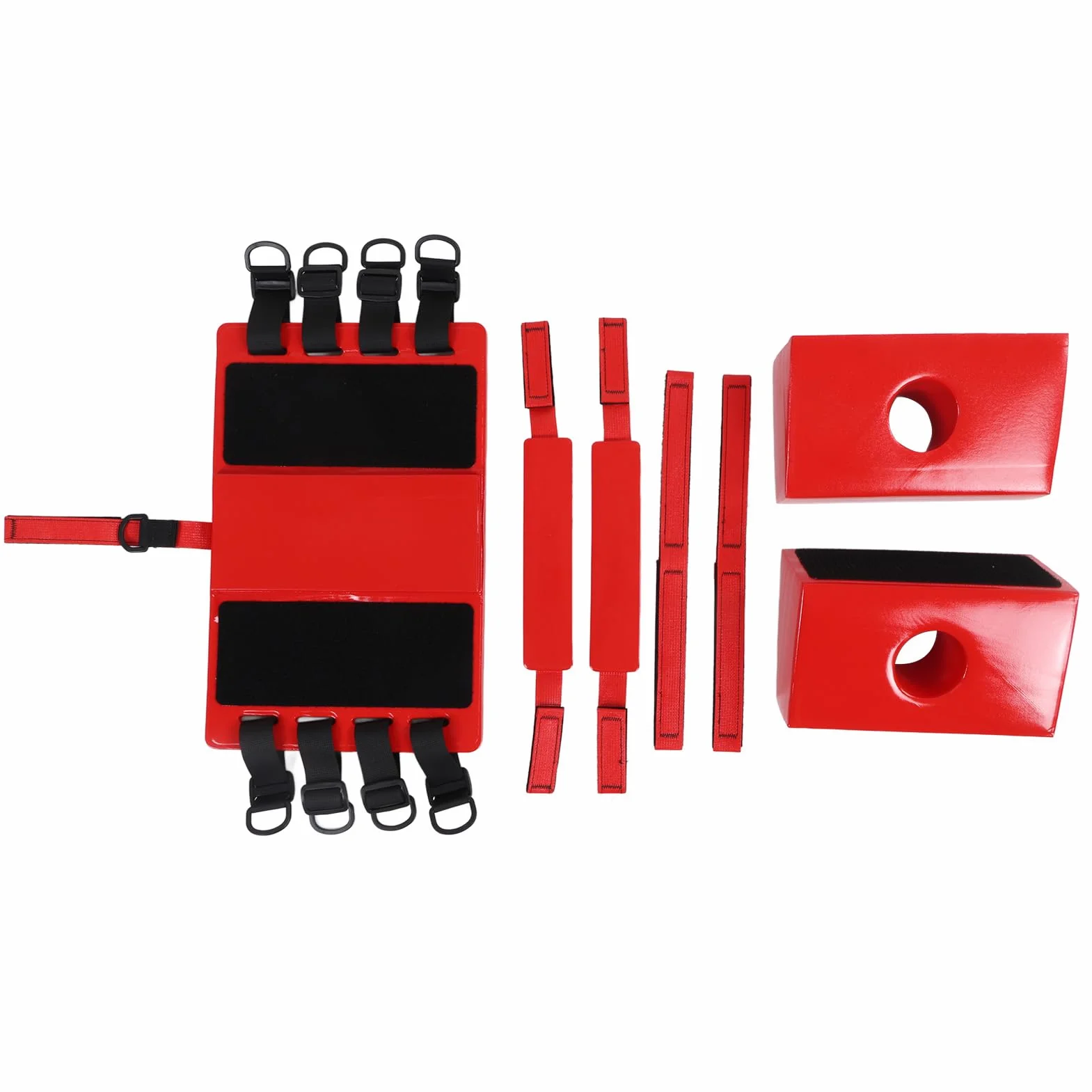 Topyond Inmovilizador De Cabeza De Tablero De Columna Vertebral, Algodón NBR, Para Tablero Trasero Inmovilizador De Cabeza De Emergencia Médica Universal EMS EMT Con Correas Ajustables