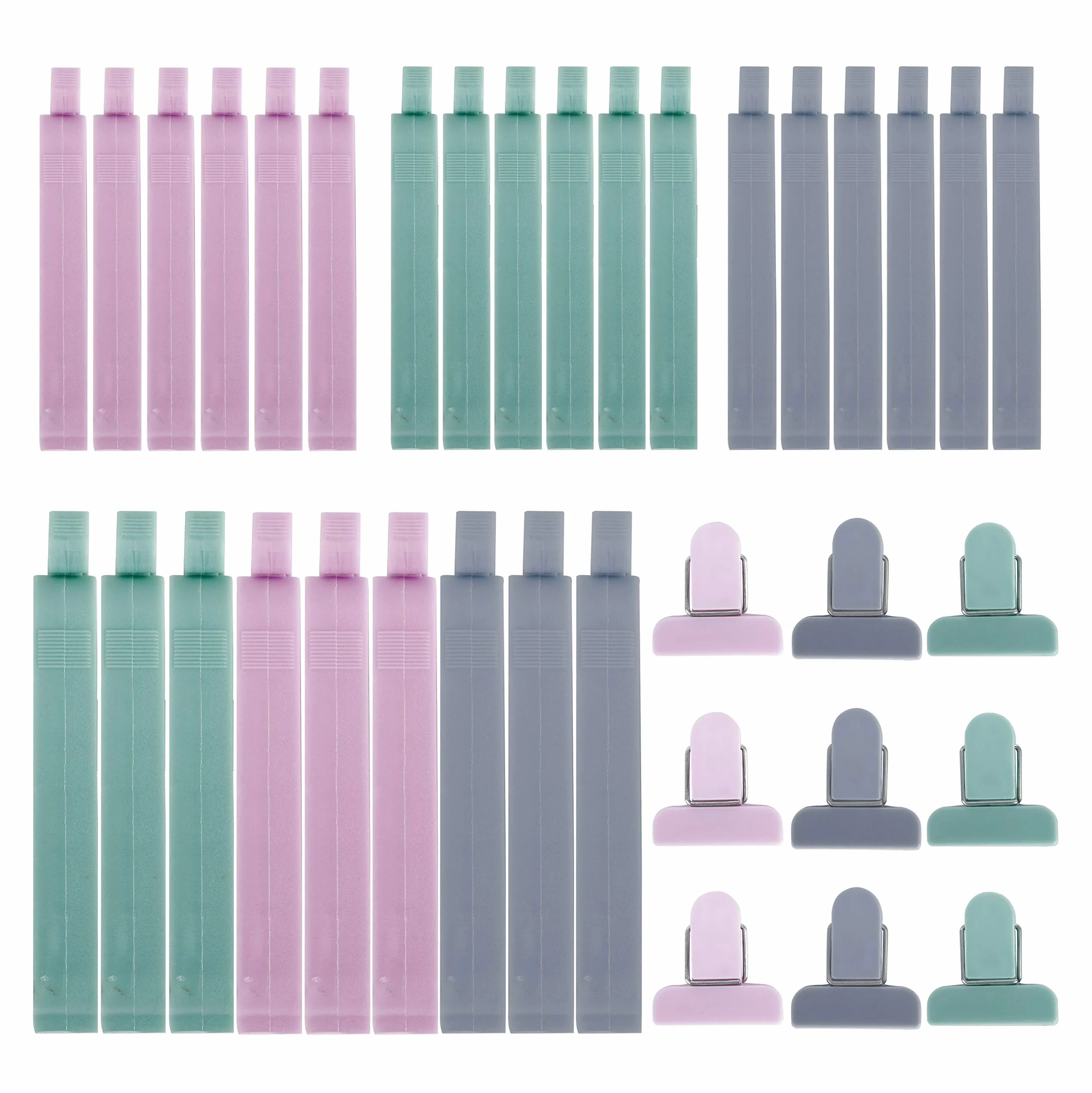 Pinzas de Plástico 36 Unids Clips de Sellado para Alimentos Aperitivos Cocina