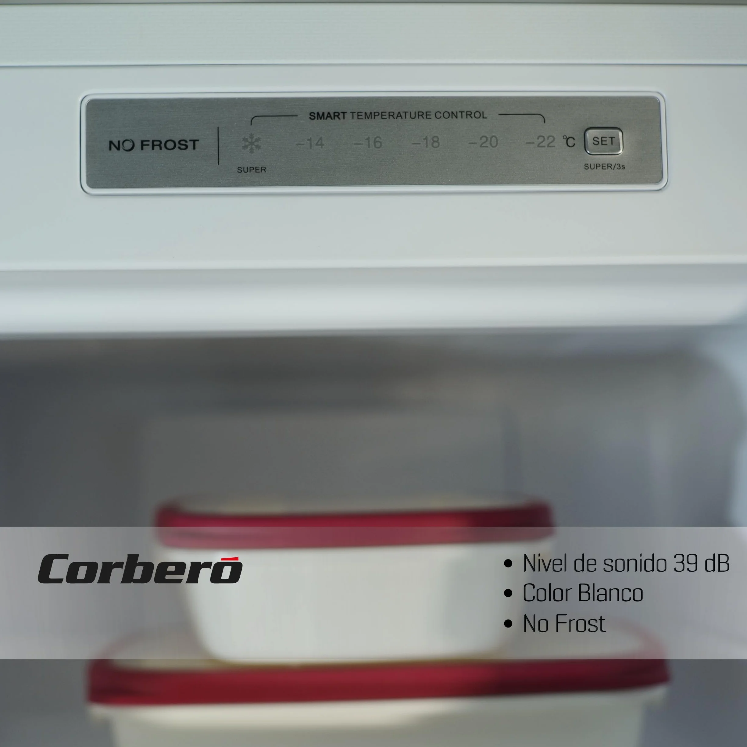Corberó Congelador Vertical No Frost Inverter 204L 171.5 cm Blanco
