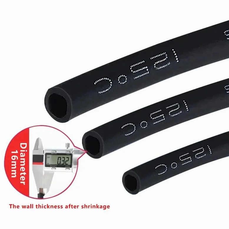 Organizador de Cables Tubo termorretráctil de 10/100 Metros diámetro 2,4-6,4mm 3:1 Funda Cable térmico poliolefina aislada Negro/Rojo Cubierta de Gestión de Cables(Red,4.8mm,200m)