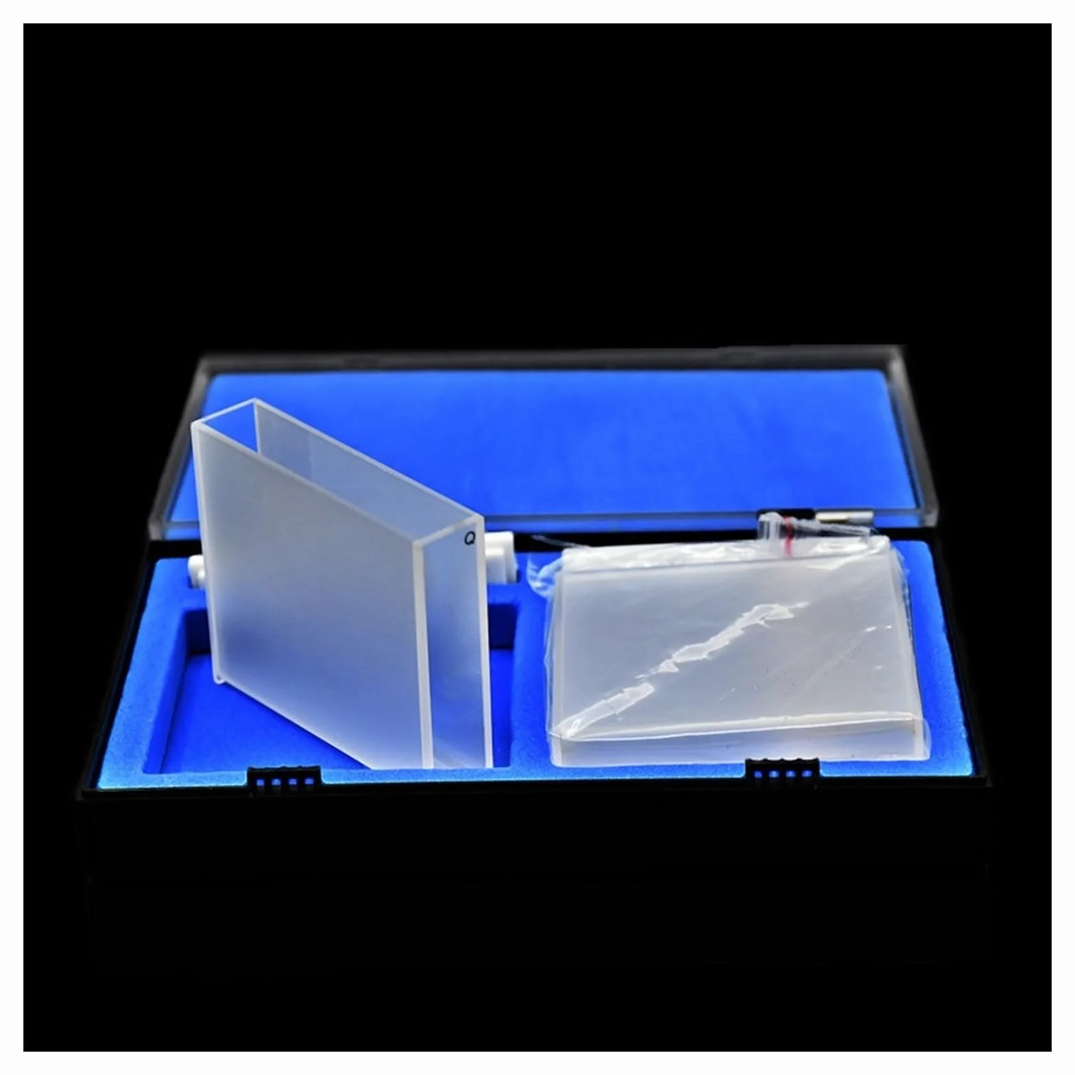 Generic Equipo de Laboratorio Celdas de absorción de Cuarzo Cubeta de Cuarzo de 50 mm (celda de Muestra líquida) 17,5 ml for espectrofotómetro Resistente a ácidos y álcalis 2/PK