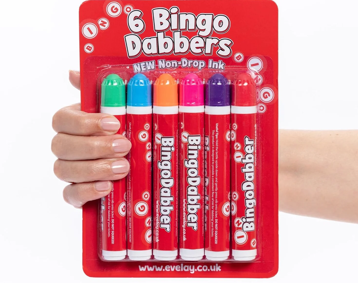 evelay Bingo Dabbers Rotuladores de colores mixtos para juegos de bingo (24 unidades)