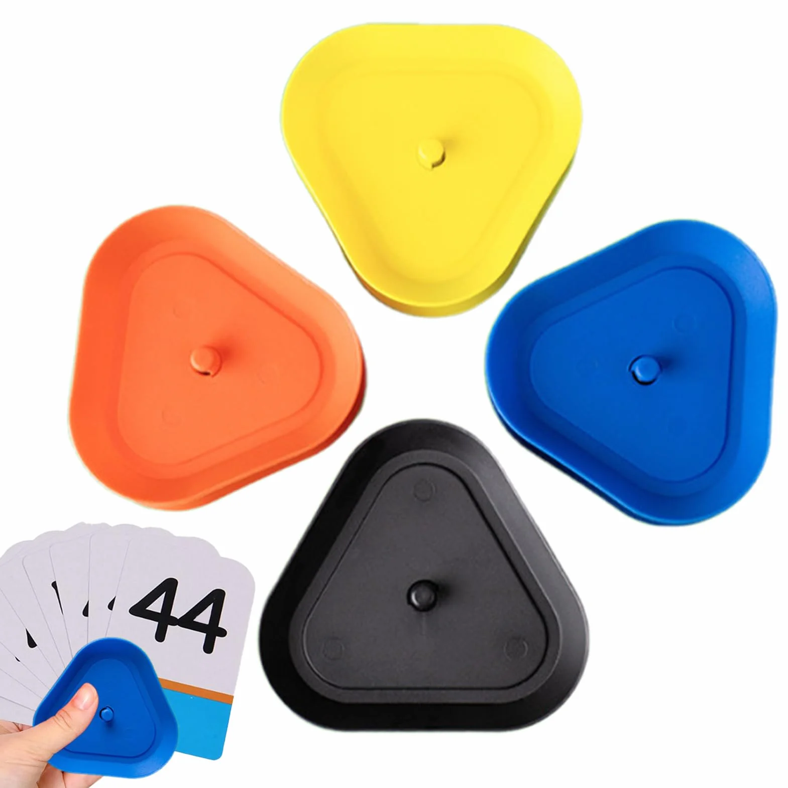 Soporte Triangular para Tarjetas 4 Piezas - Bandeja de Póker Estable