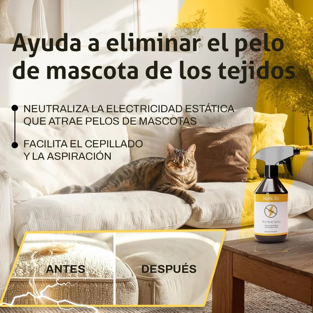 Spray Antiarrugas Ropa Anti Electricidad Estatica 250ml Antiestático