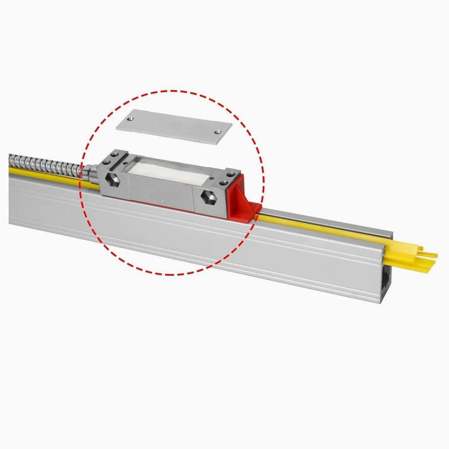 OPFVUJIKX Codificador DRO ABZ de 5 micras con e Lineal de Alta precisión de 0,005 mm y Regla de Rejilla óptica de 850 mm, 900 mm, 950 mm y 1000 mm.(Travel 900mm)