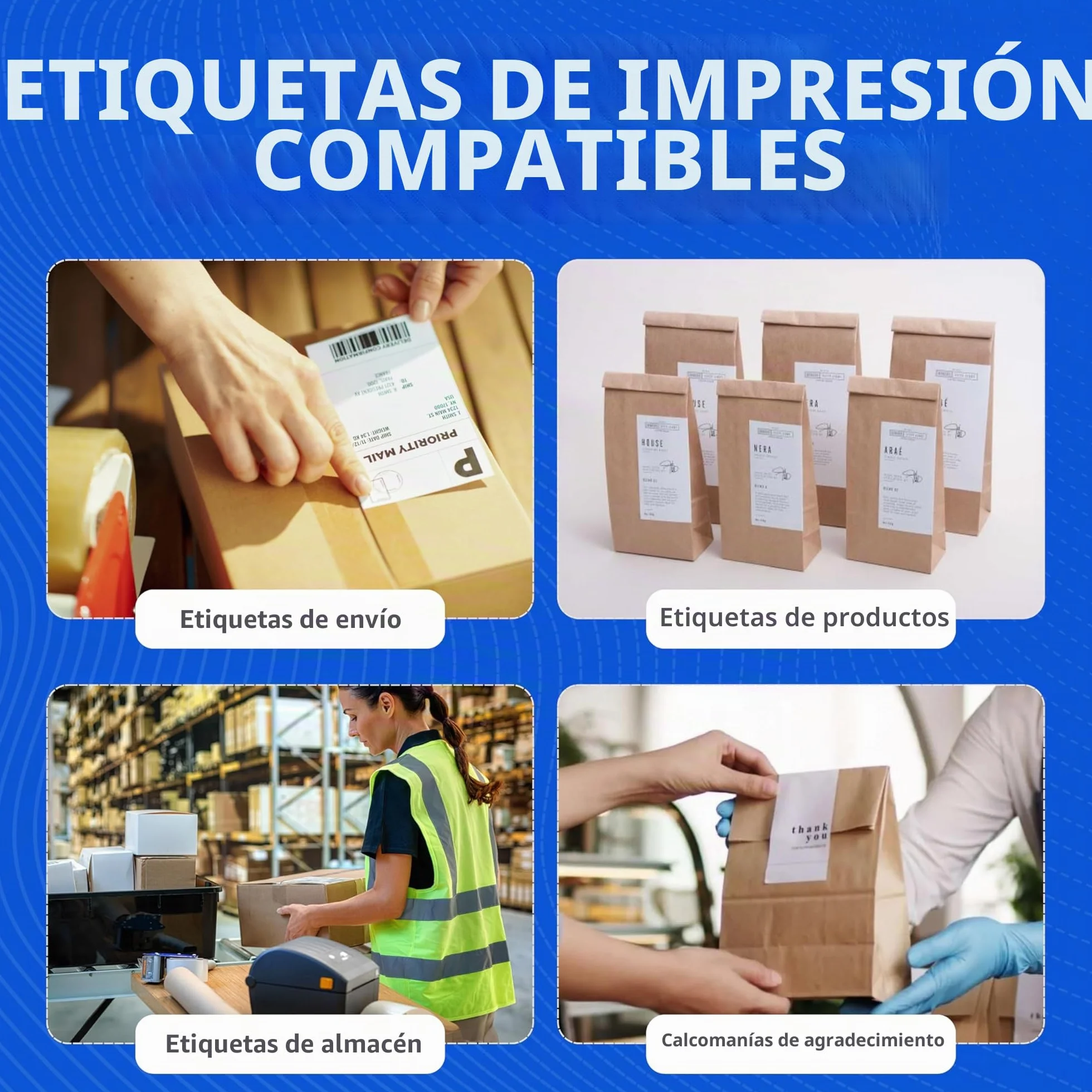 Zebra Impresora térmica Directa ZD220 estándar EZPL USB