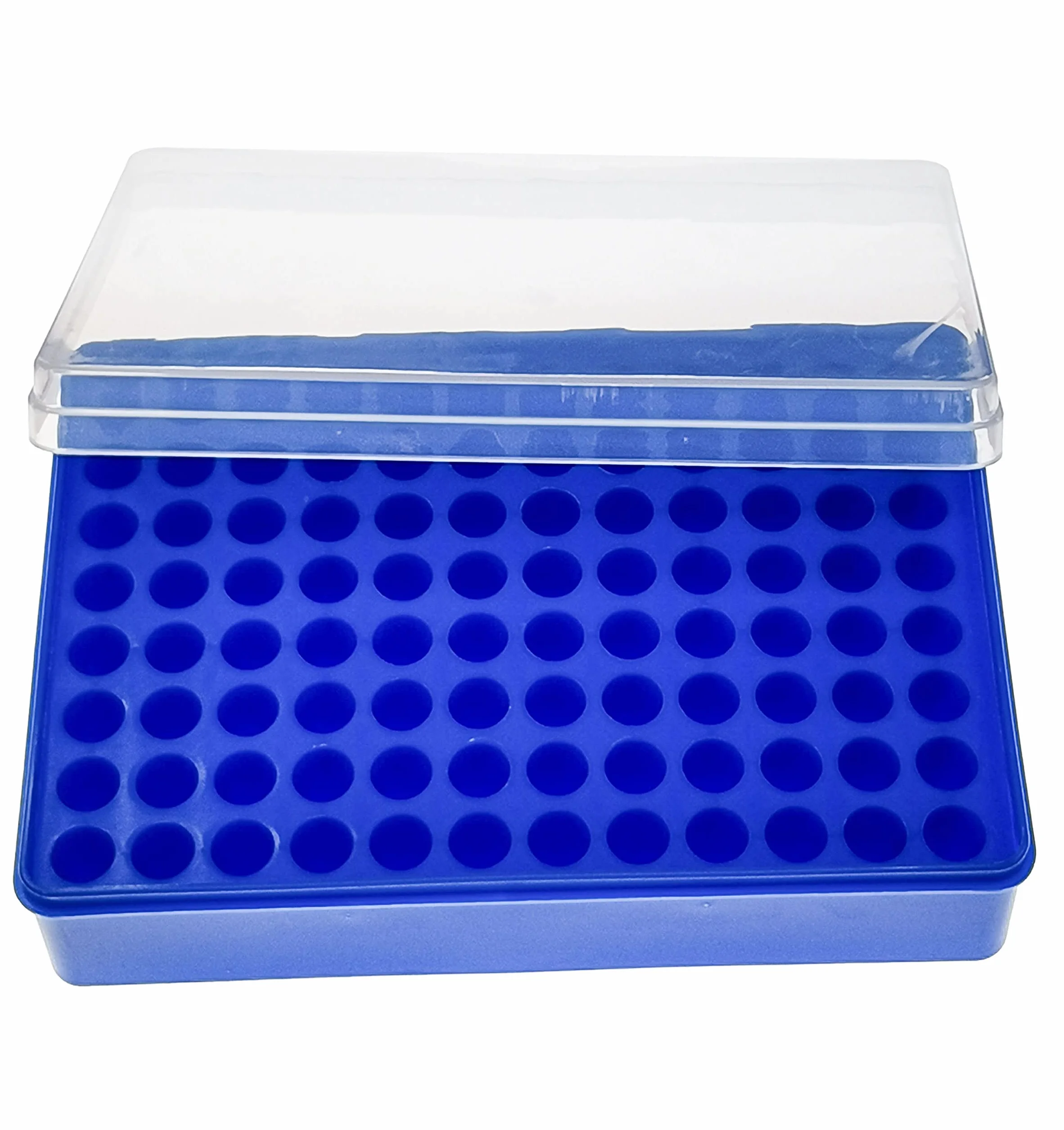 ZHIBANG Caja de almacenamiento para congelador 1.5ml, estante microtubo 2ml, estante tubo EP 96 posiciones, caja de hielo laboratorio