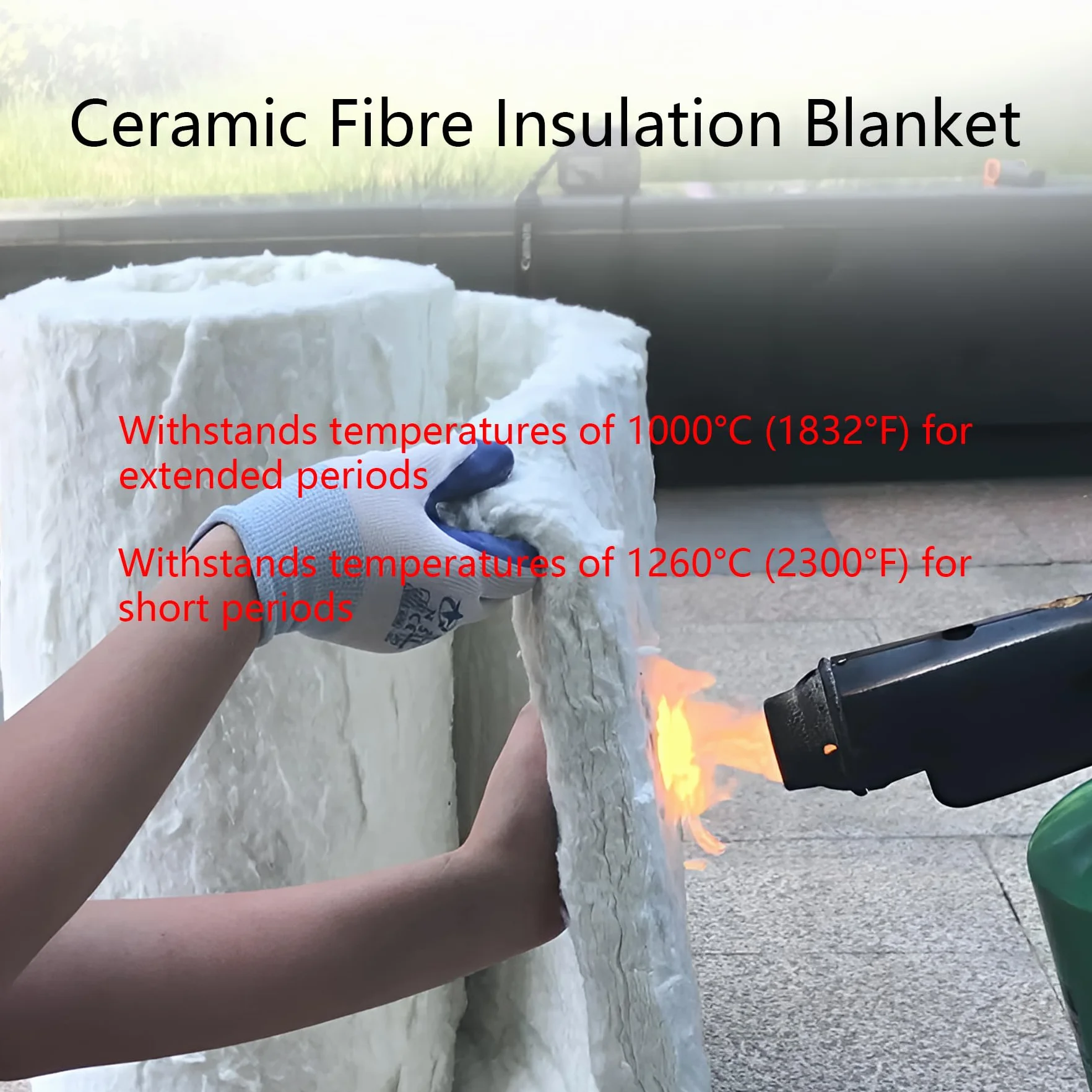 Manta Fibra CeráMica Resistente a Altas Temperaturas con LáMina Aluminio, Material IgníFugo y Aislante, Adecuada para Hornos, Calderas, TuberíA(Size:61cm*7.2m(2*23.6ft),20mm(0.78in),Color:Dos lados)