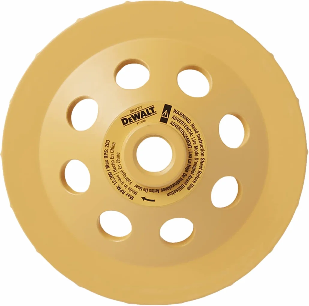 DEWALT DW4777T - Rueda de copa de diamante XP Turbo de 5 pulgadas