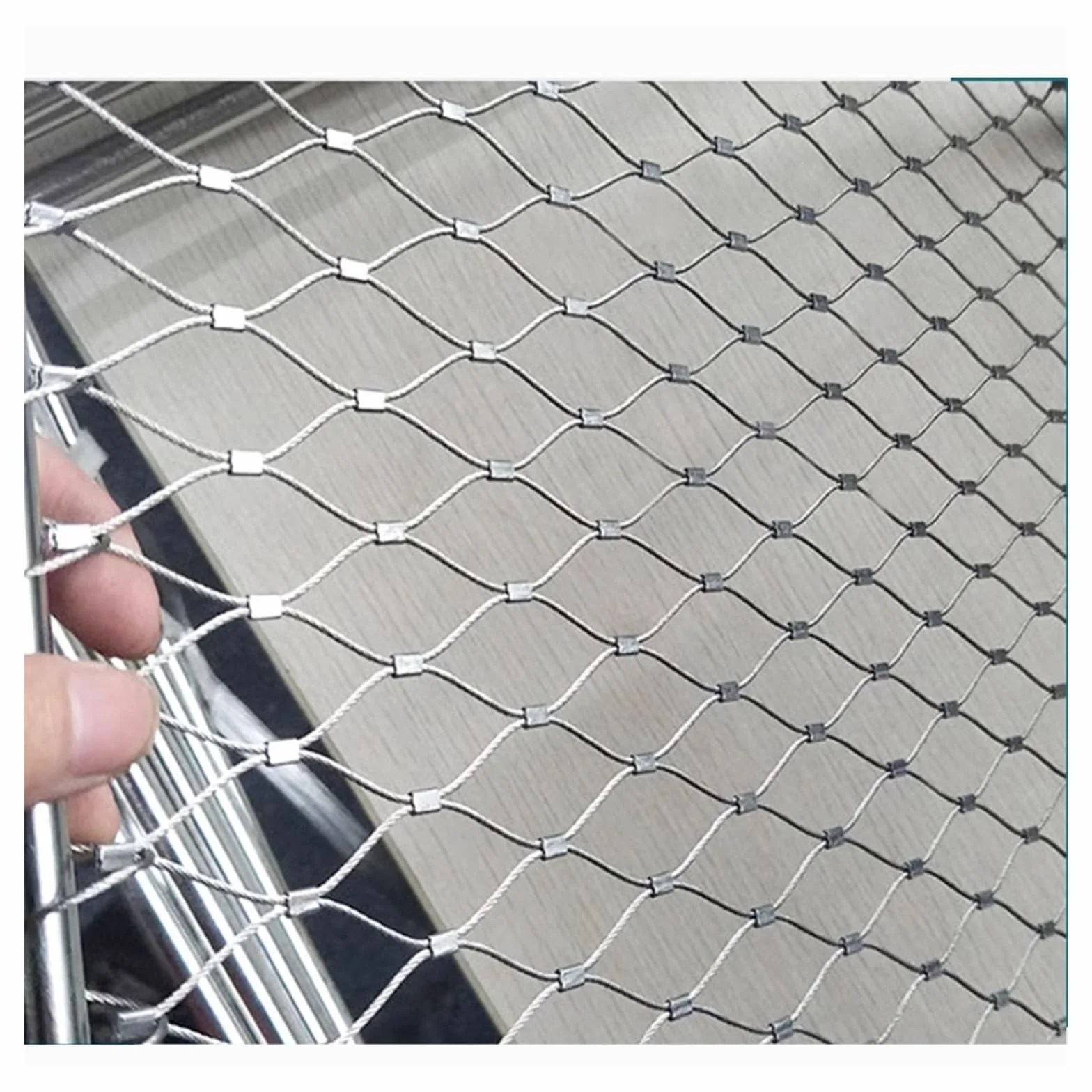Cable Flexible Malla Acero Inoxidable Malla Cuerda 5cm no es Fácil Romper para Jardín Barandilla Escalera se Puede Personalizar (2.8x18m/9.18x59.05ft)