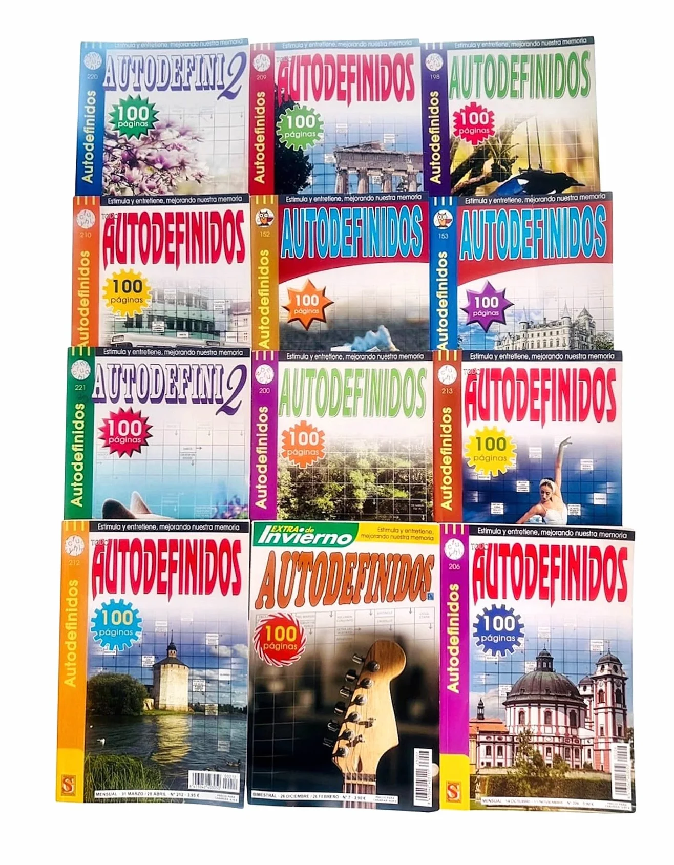 Autodefinidos Variados Pack 4 Libros Surtidos Entretenimiento Desafío Adultos Edición Actualizada