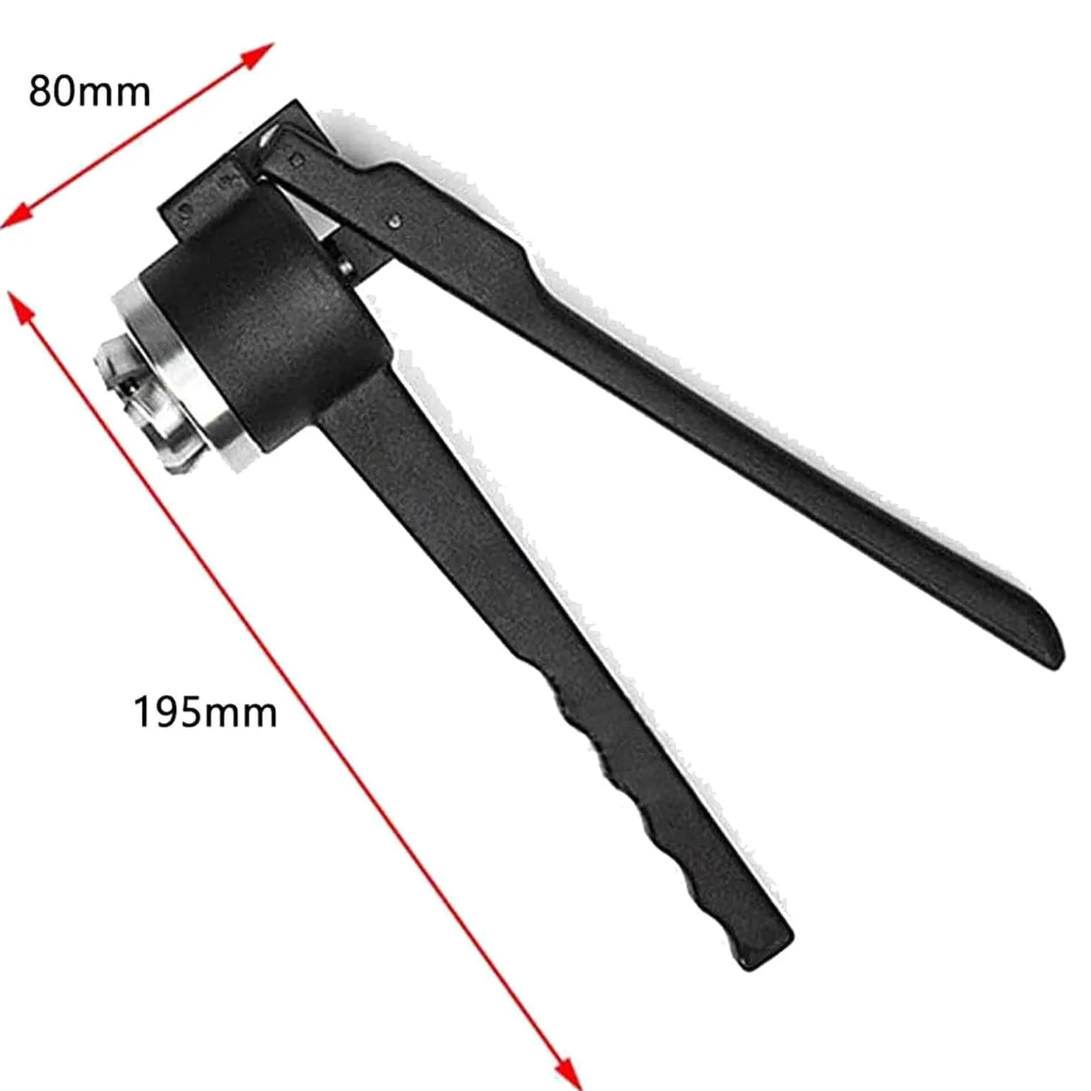 Crimpadora de viales de 8 a 32 mm, herramienta de tapado manual, acero inoxidable, sellado hermético, tapa rápida, 20-30 botellas/minuto, adecuada para botellas de aluminio y plástico y totalmente de