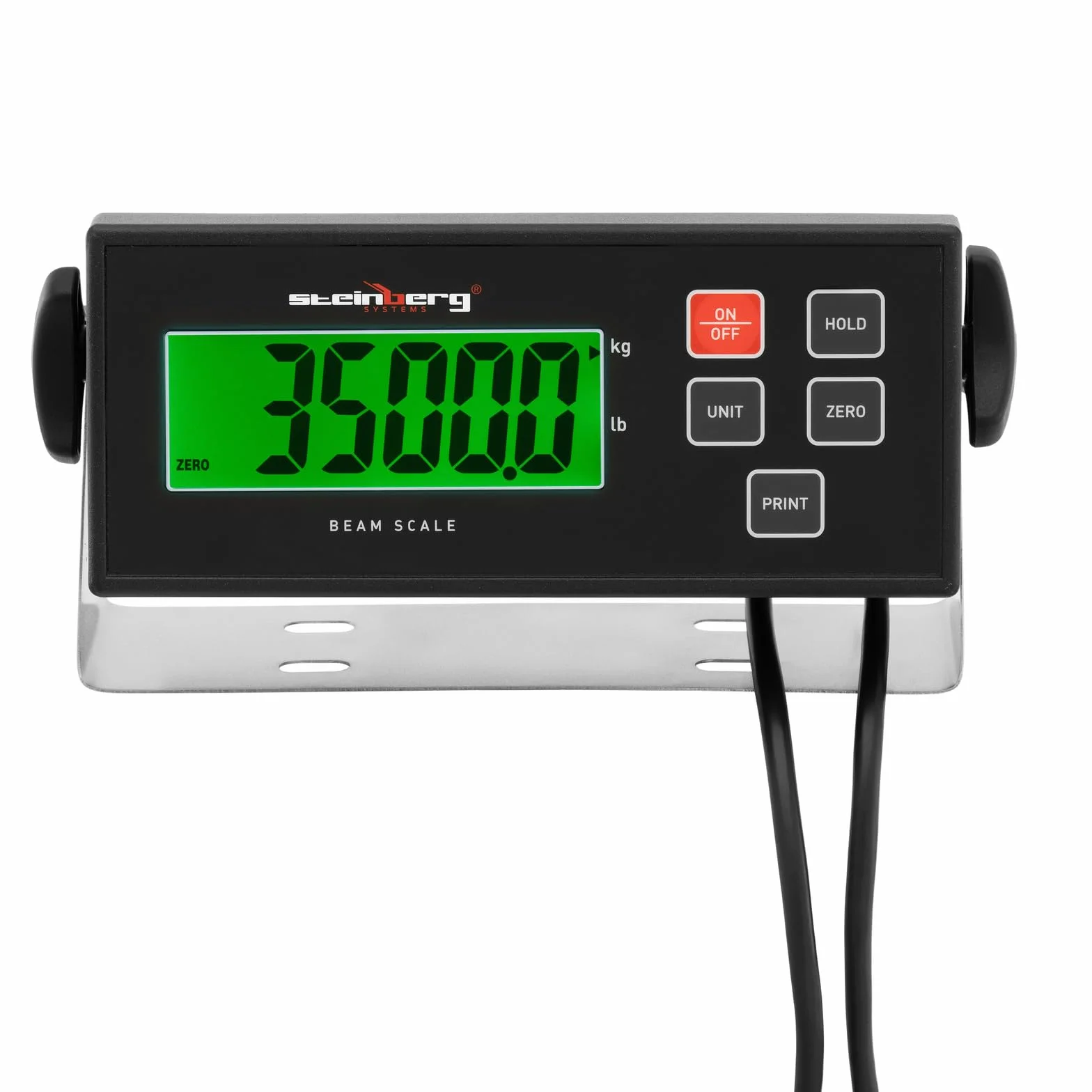 Steinberg Systems Barras Pesadoras Digital hasta 3500 kg / 500 g con Pantalla LCD 100 x 10 cm Báscula digital Báscula industrial Barras de pesaje Balanza de suelo