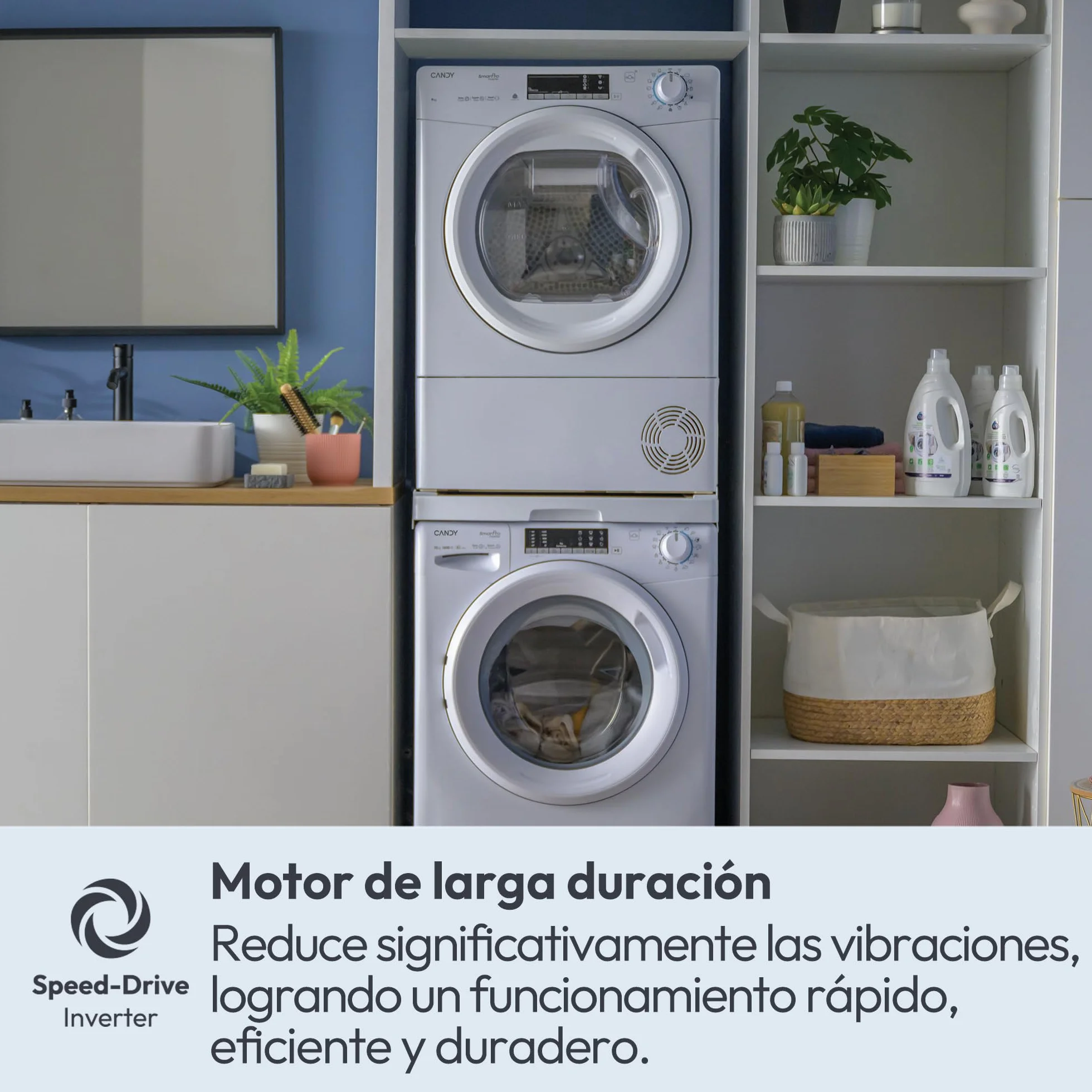 Candy Smart Pro Inverter CRO EH10N2TE-S Secadora 10KG Bomba de Calor WiFi Blanco