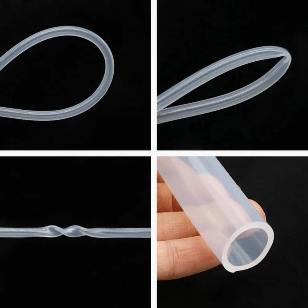 Tubo de goma de silicona flexible transparente, manguera de silicona de 10 m, varios tamaños para riego por goteo, fontanería, acuario (diámetro interior de 2,5 mm x 4 mm de diámetro exterior)