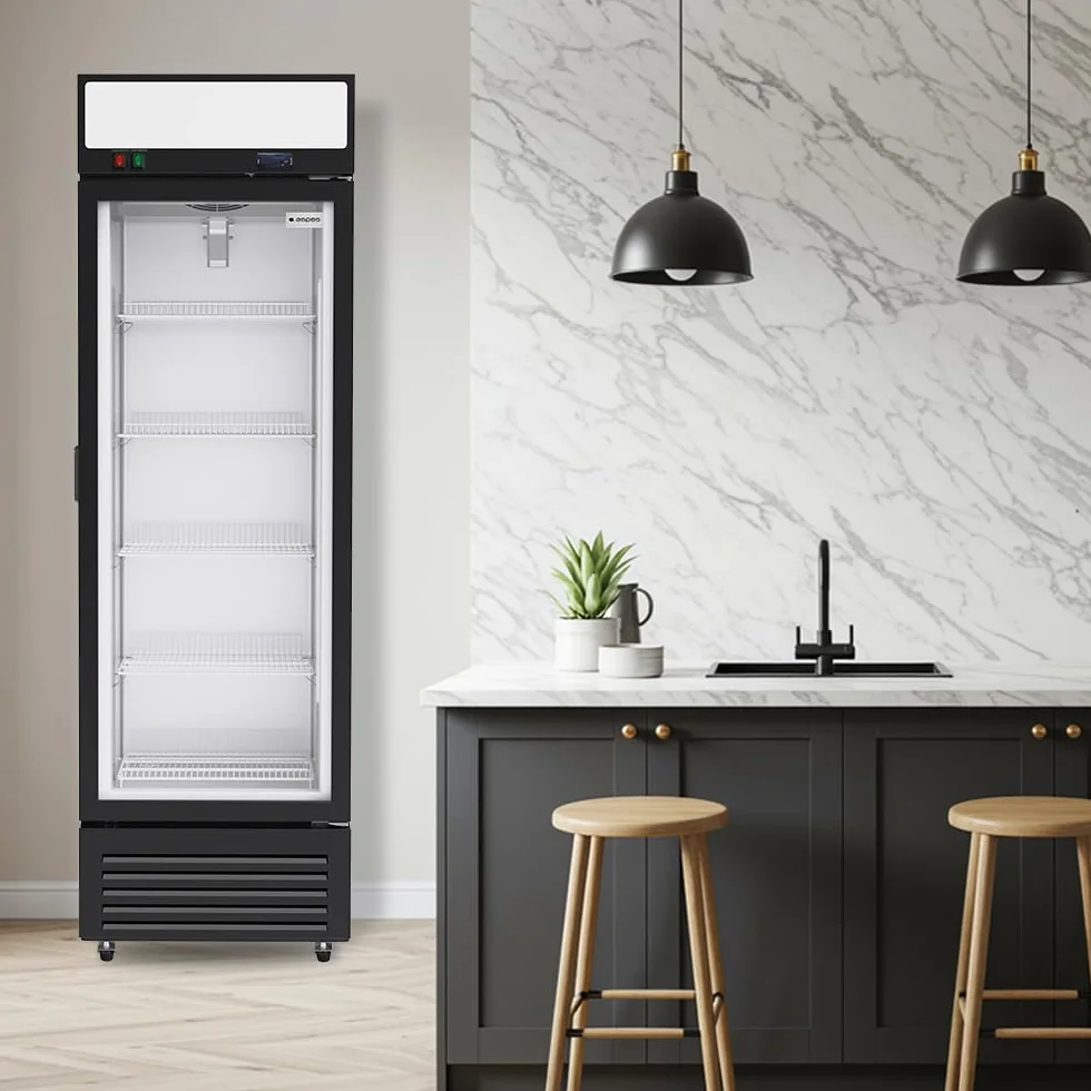 Aspes Congelador Vertical Horeca Negro ACVH2601ENF 329 Litros Bajo Nivel Sonoro Clase D