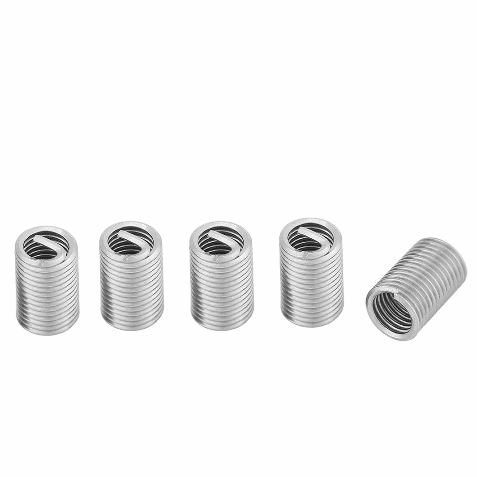 Kit de Inserto de Reparación de Tornillos SS304 M6x1.0x3D - 50 Piezas Helicoils de Acero Inoxidable