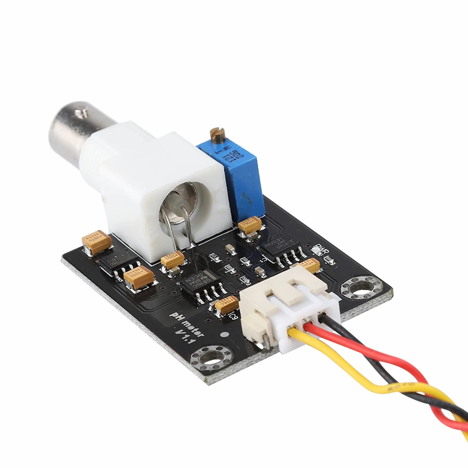 Módulo de Sensor de PH de 5 Piezas, Sonda de PH, Módulo de Medidor de PH Digital, Módulo Regulador de Detección de Valor del Sensor de Código de Prueba de Electrodo Compuesto