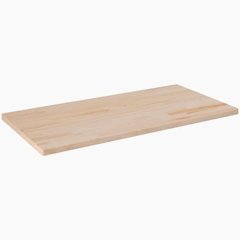 vidaXL Tablero de Mesa Rectangular Madera Maciza Pino 100x50x1,7 cm