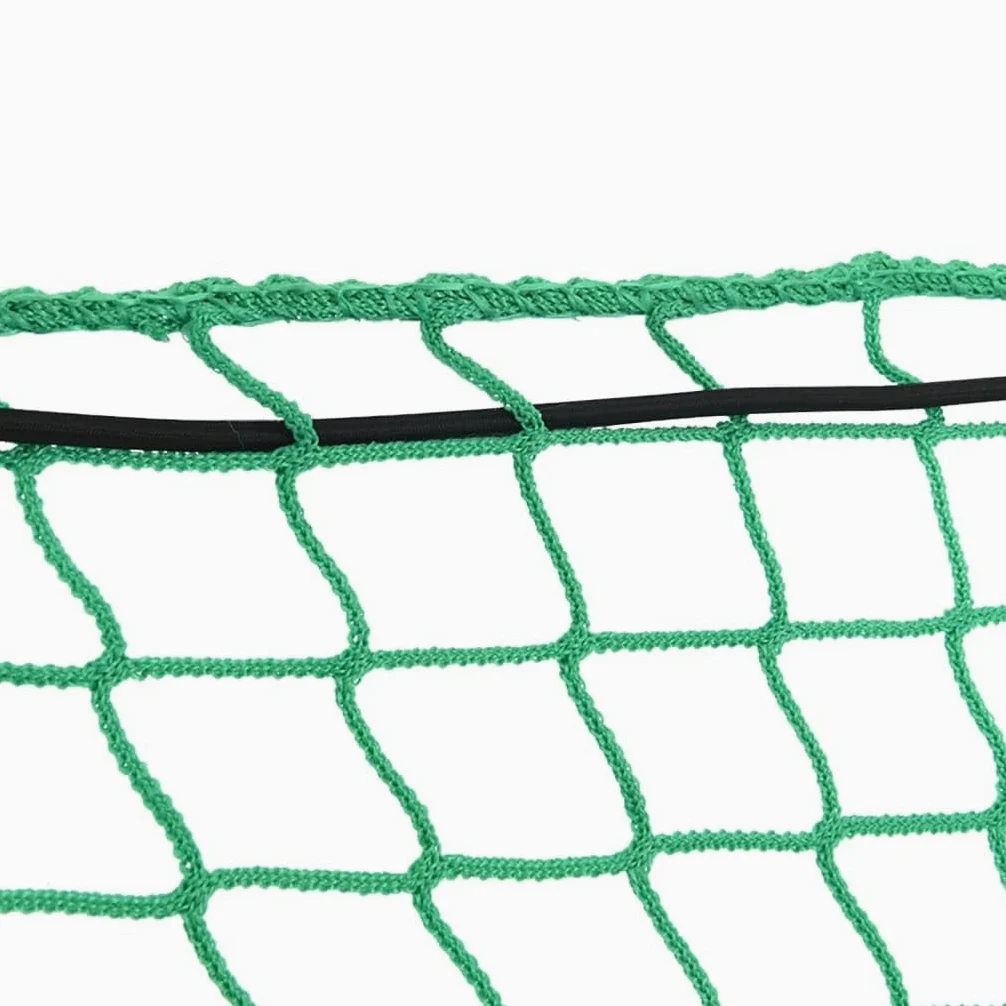 Red para remolque con cuerda de goma verde, 6 x 3,5 m, PP, resistente a los rayos UV y a la intemperie, red elástica de seguridad de carga para coche, coche, SUV, combi y remolque, red de protección