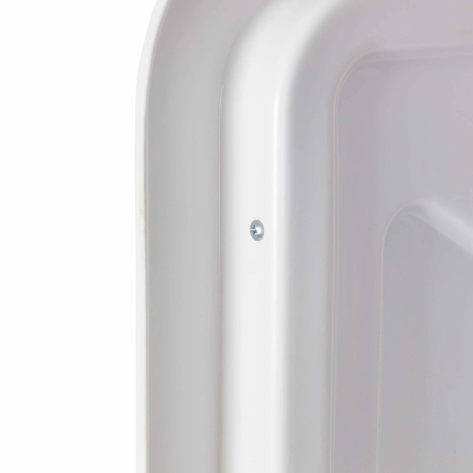 Wiltec Espejo de tráfico 70 x 90 cm convexo, espejo de seguridad angular con bandas reflectantes rojas y blancas, espejo convexo irrompible de plástico, espejo de vigilancia para salidas