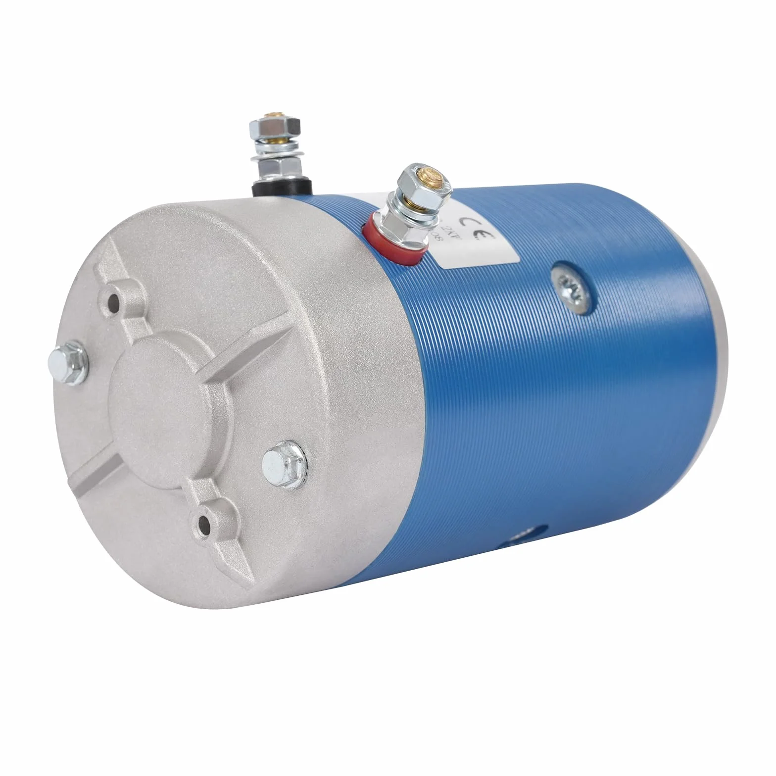 Motor de engranaje de 12/24 V CC, 2,2 kW, azul para conversión de vehículos, modificación de coche, carretilla elevadora, unidades hidráulicas, bajo nivel de ruido (12 V)