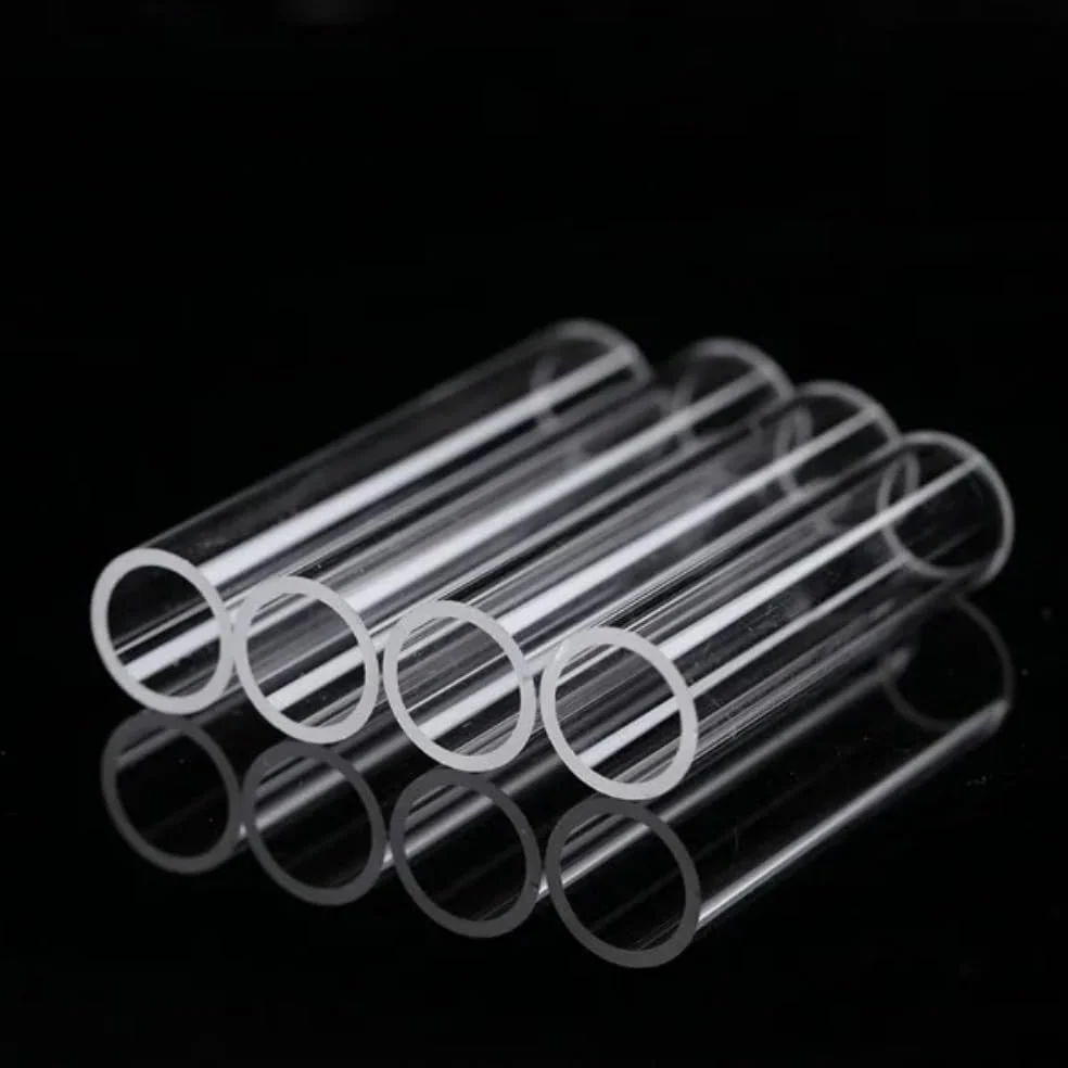 1Ud Tubo Vidrio Cuarzo Resistente Temp 3Mm/4Mm Para Laboratorio E Industria | Tubo de vidrio transparente(50mmx4mmx500mm)