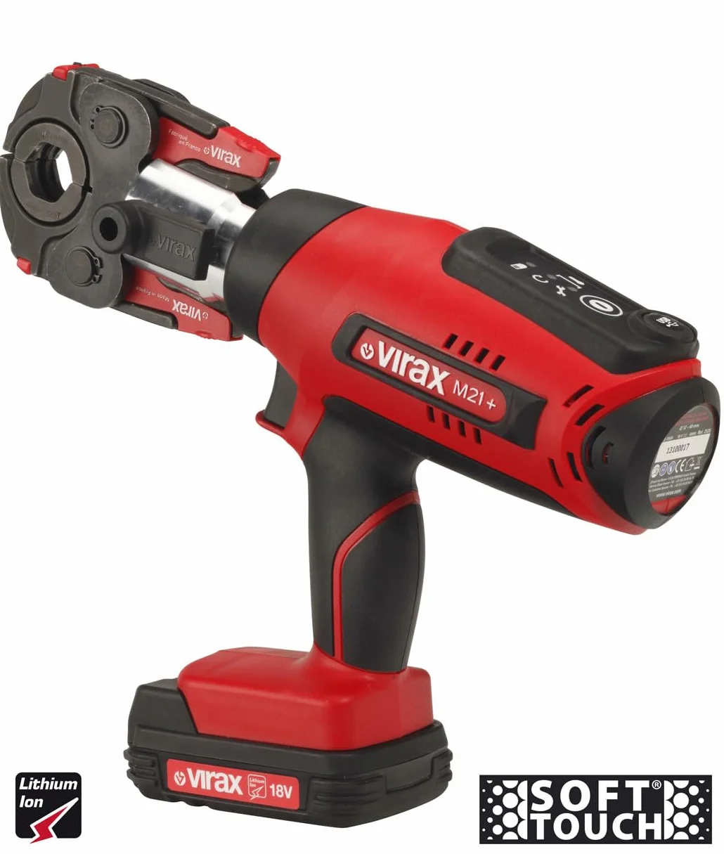 Virax – Engarzado radial – Estuche inserto perfil V 12-15-18-22 para modelo L2X, M2X, M20+, M21, ML21+, Virax