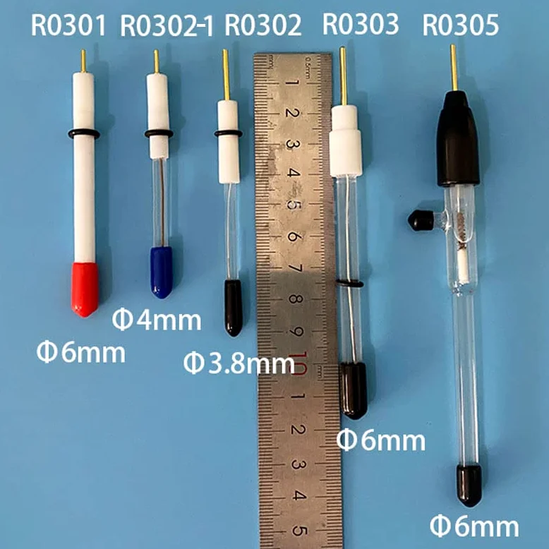 Electrodo de cloruro de plata saturado de 5,75 mm de diámetro, 50 mm de longitud, 1 unidad | Ideal for Electrochemical Applications(R0302)