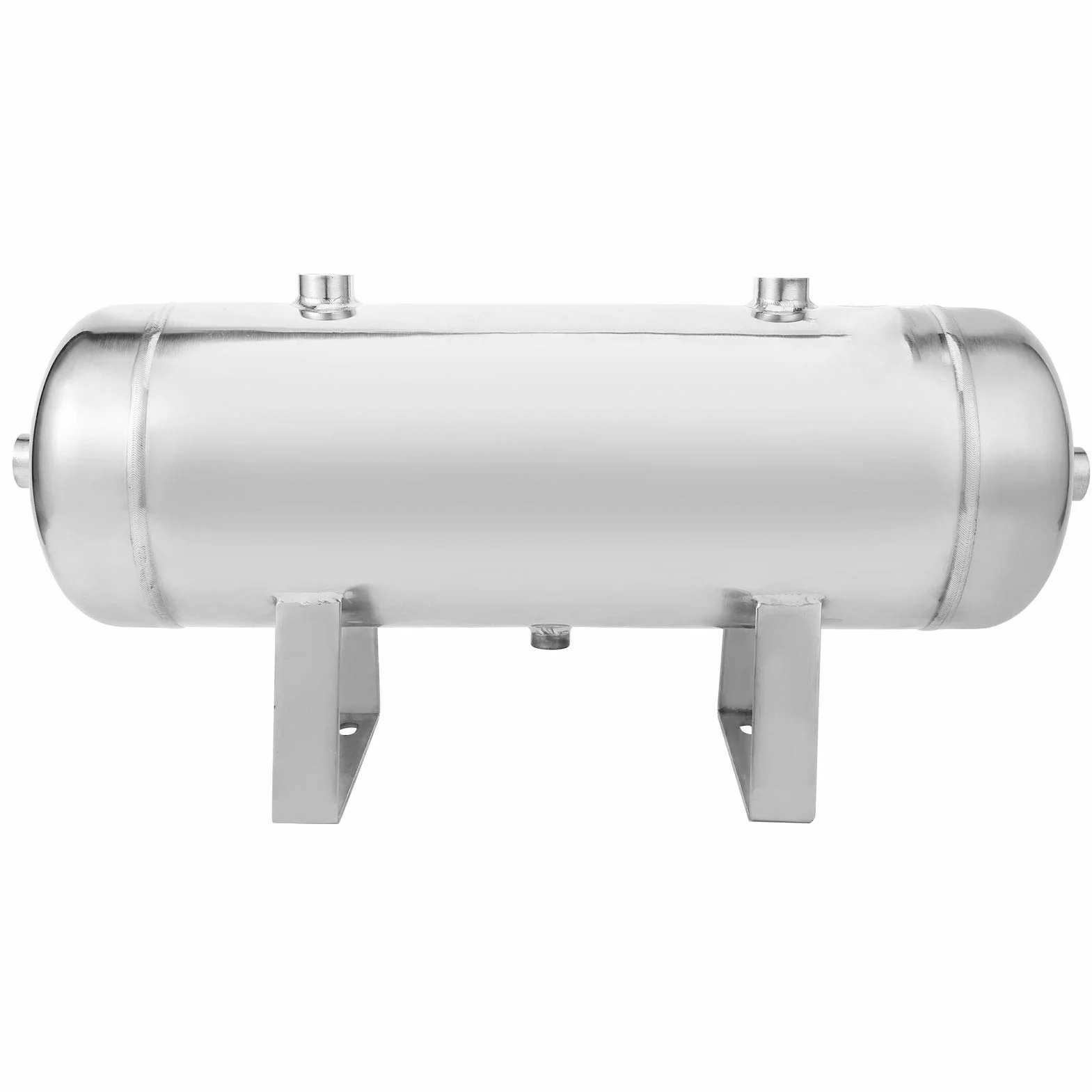 Tanque de Depósito de Aire, Espejo de Acero Inoxidable 10L 1/2 pulg. 1/4NPT, Resistente y Duradero con Soldadura por de Argón para Tanques de Almacenamiento de Energía