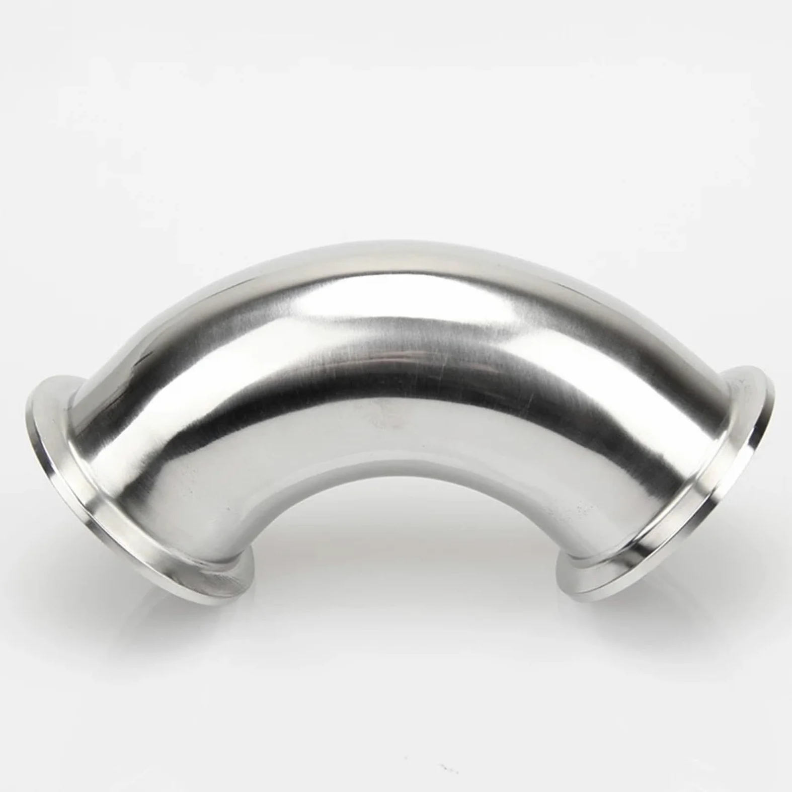 1 Uds 3/4 "1" 2 "3" 4 "19mm-102mm tubo OD Tri abrazadera virola OD codo de 90 grados accesorio de tubería de acero inoxidable 304(102mm x Ferrule 119)