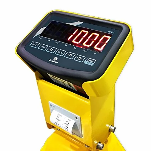 Transpaleta Pesadora Baxtran con IMPRESORA ARX2K (2000Kg x 500g)