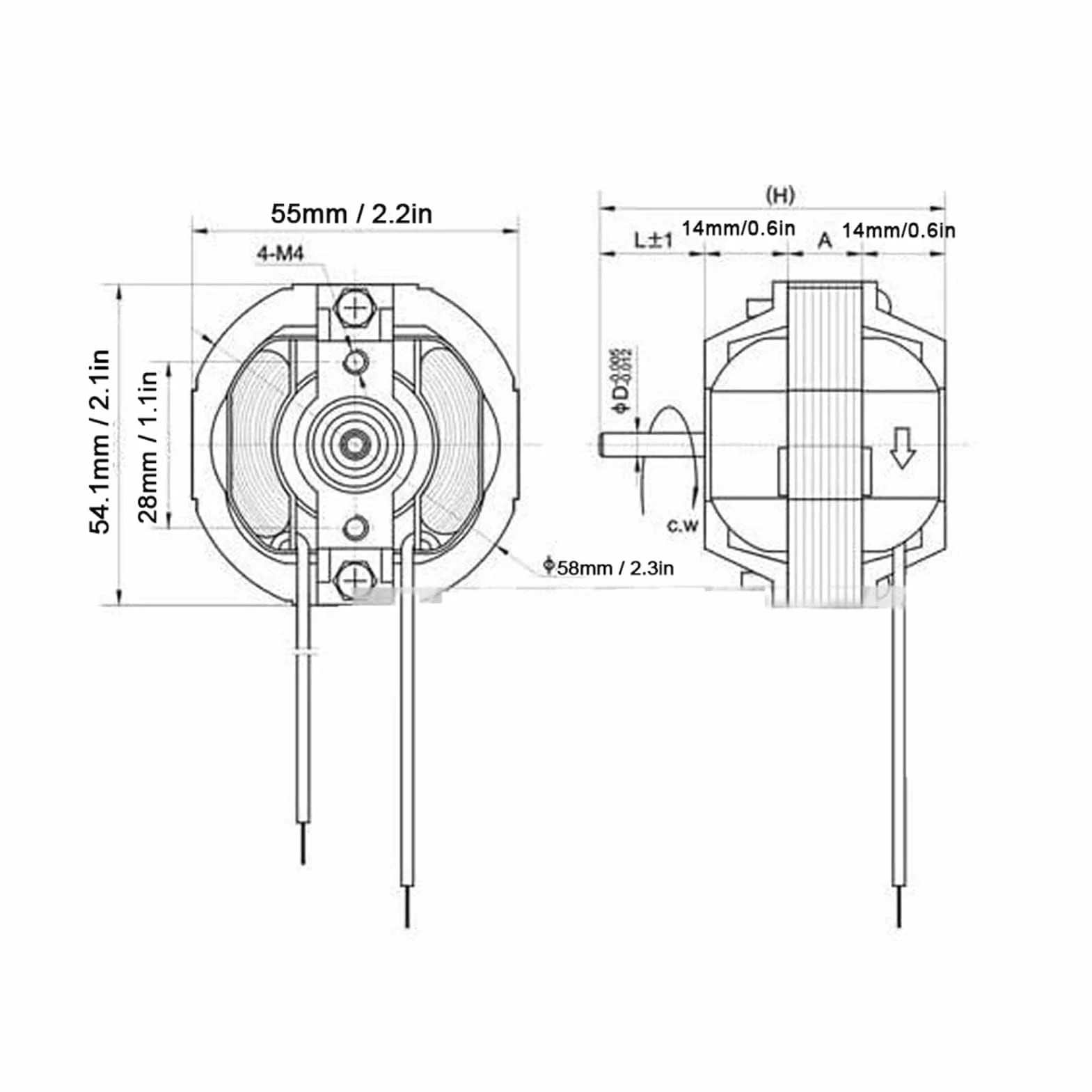 Motor De CA De Eje Largo, YJ5812 2400 Rpm 220 V Motor Síncrono Pequeño, Motor eléctrico de velocidad lenta Motor Giratorio Motor Eléctrico Para Calentadores Accesorios Para Filtros De Aire