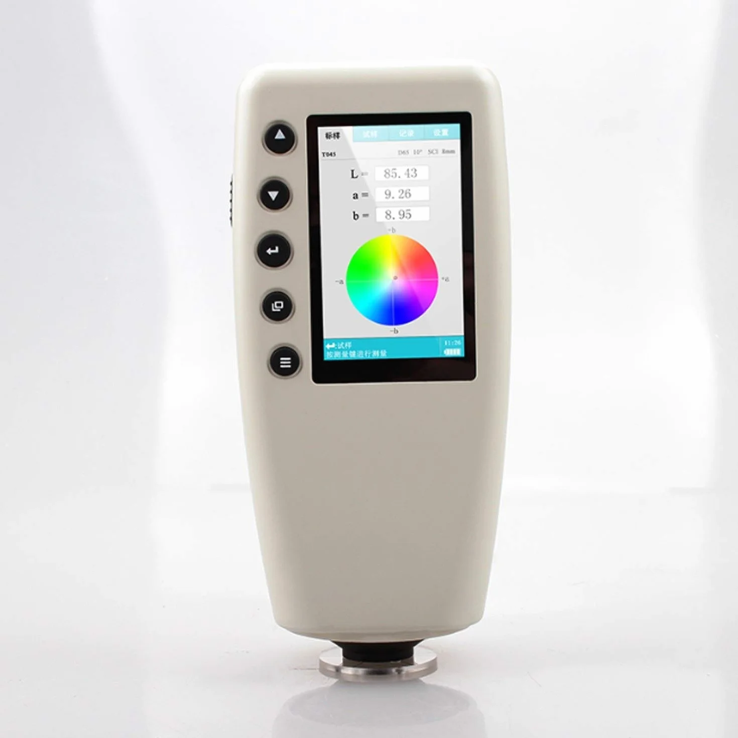 Colorímetro digital WR10 portátil medidor de diferencia de color CIELAB 8 mm D65