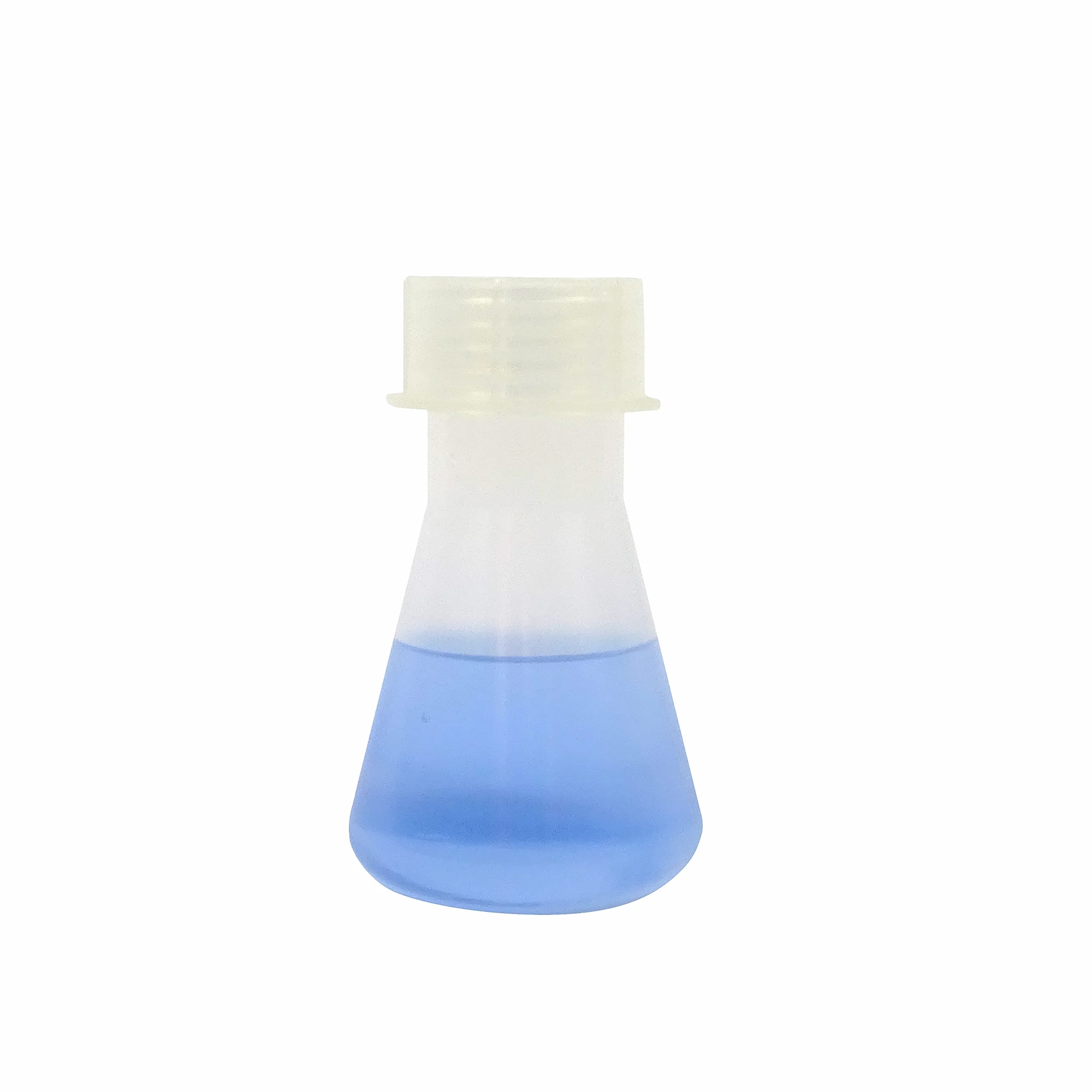 KENZIUM - Pack 2 x Matraces Erlenmeyer | 100 ml | Polipropileno | Tapón de Rosca | Ideal Laboratorio y Educación