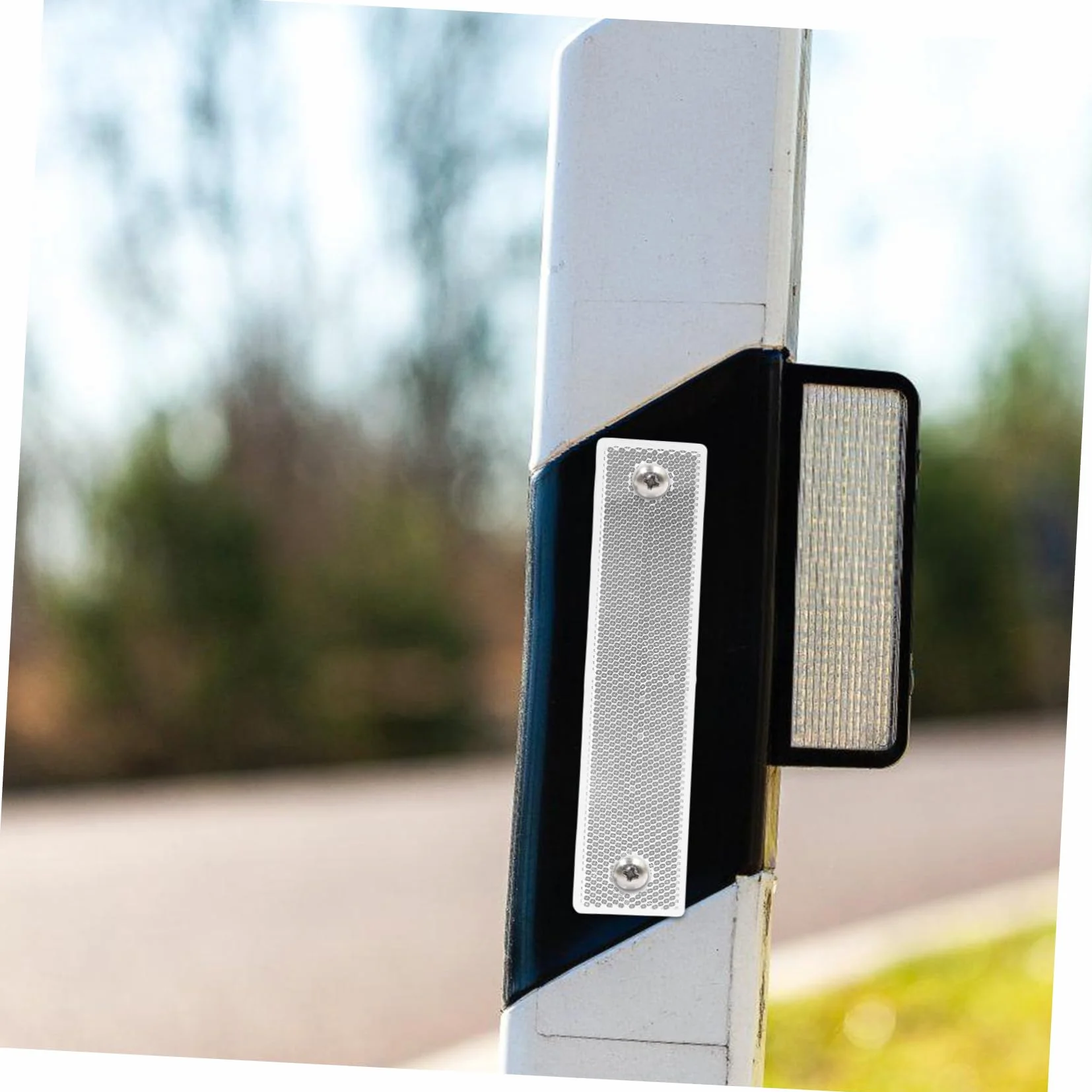 Cursor reflectante de carretera señalización reflector de seguridad rectangular Acrílico 2 Piezas