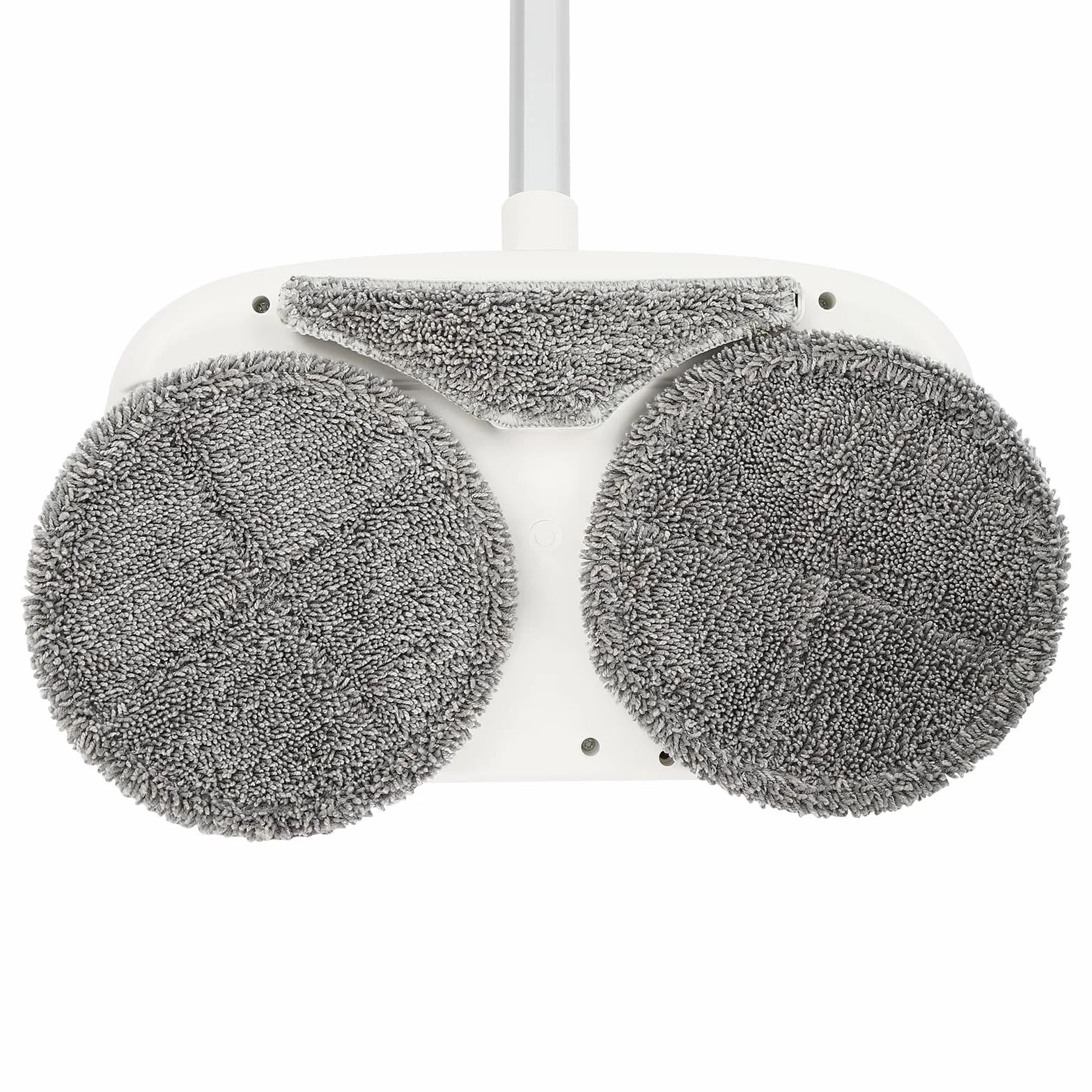 Fregona eléctrica inalámbrica con cubo de limpieza, depósito de agua de 400 ml e iluminación LED, fregona vibratoria, mopa autolimpiante (plata, blanco)