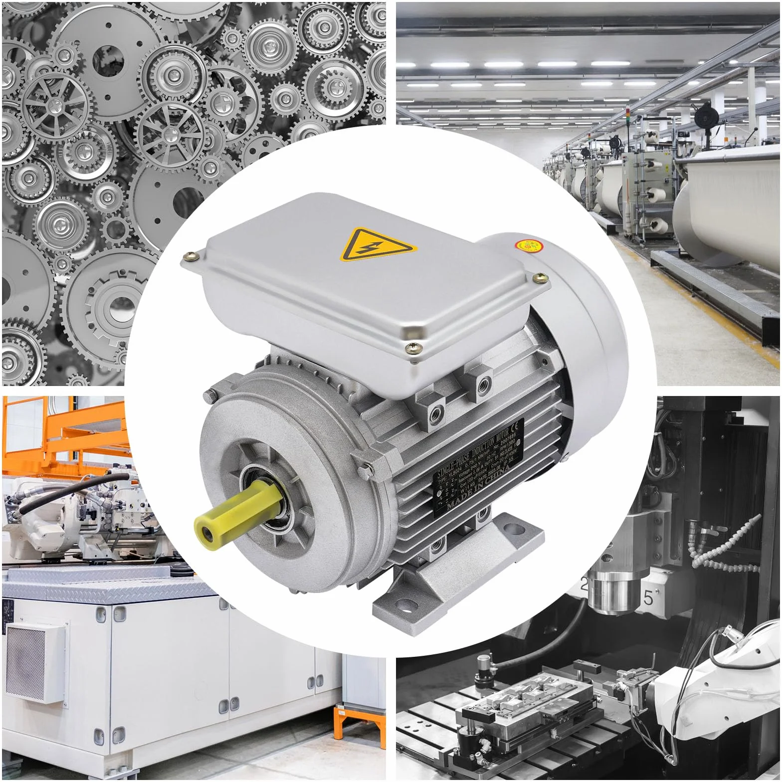 Motor eléctrico pequeños 750 W 240 V 1380 U/min 50 Hz 0,75 kW Diámetro del eje 19 mm