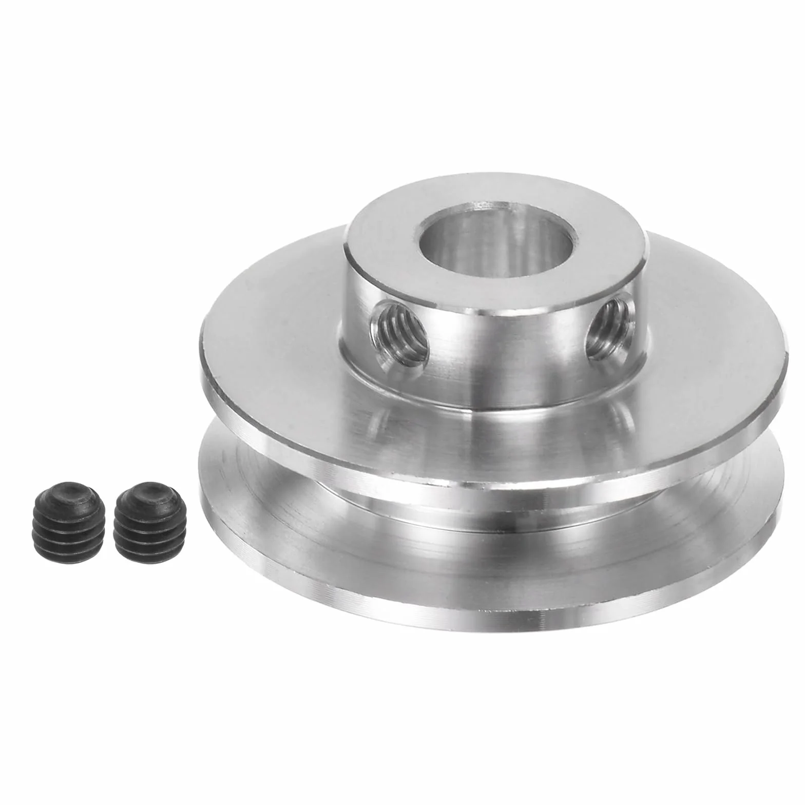 QUARKZMAN V-Tipo Polea Aluminio Aleación 8mm Interior 31mm Exterior Única Ranura para Correa Redonda 3-5MM PU