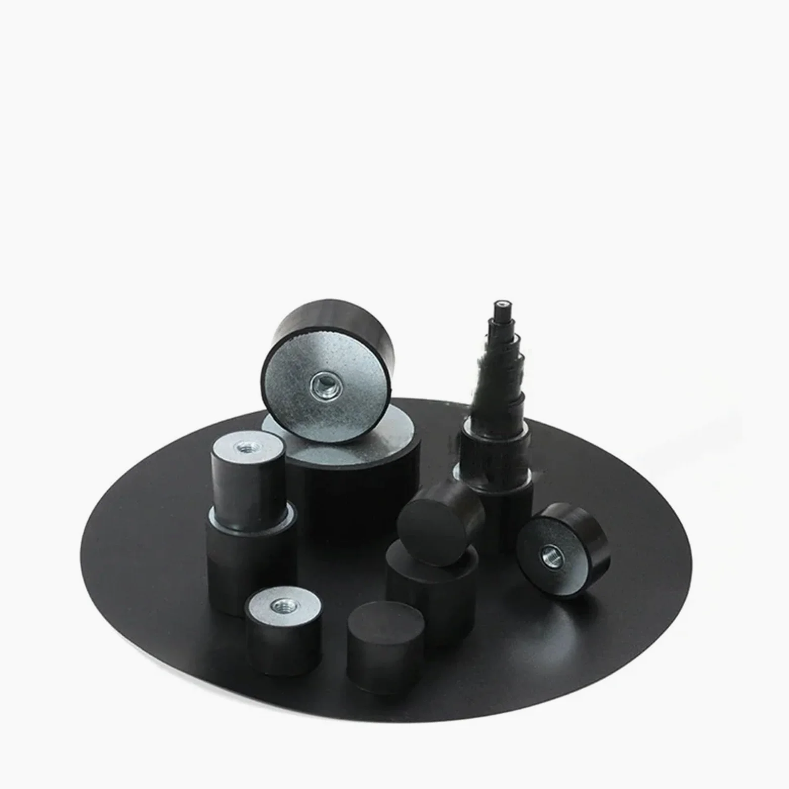 XZPAWL DE M3 M4 M5 M6 M8 Métrico Hembra Lateral Amortiguador de Goma Almohadilla de Choque Amortiguador Bobina de Montaje Aislador for Barco Coche(M12-75x50mm)