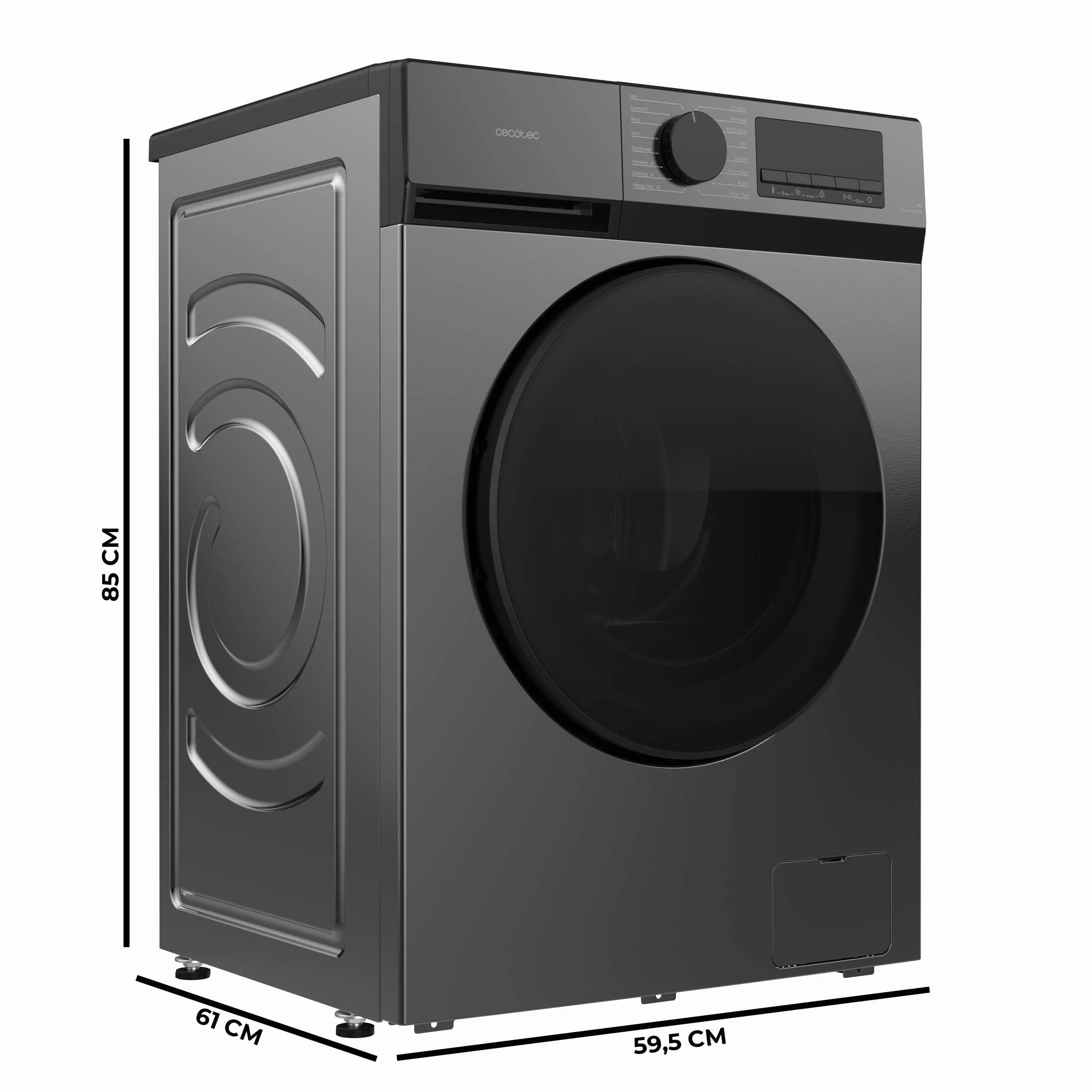 Cecotec Bolero DressCode 10450 Inverter Steel Pralka 10kg 1400 obr/min Klasa A-10%