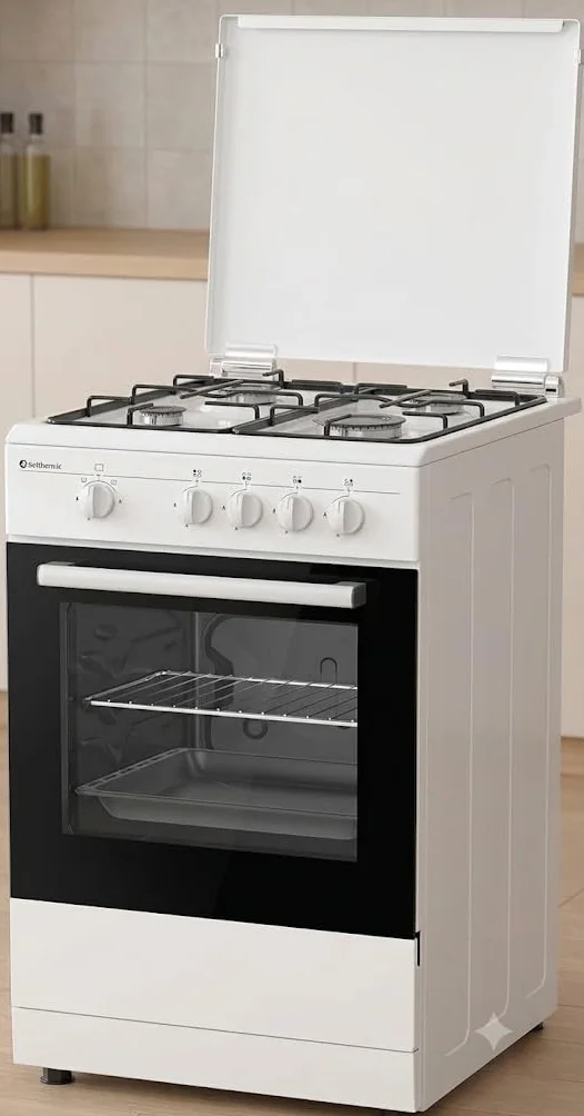 Kuchenka Solthermic GB50X55 Biała 50cm 4 Palniki Gaz Butan