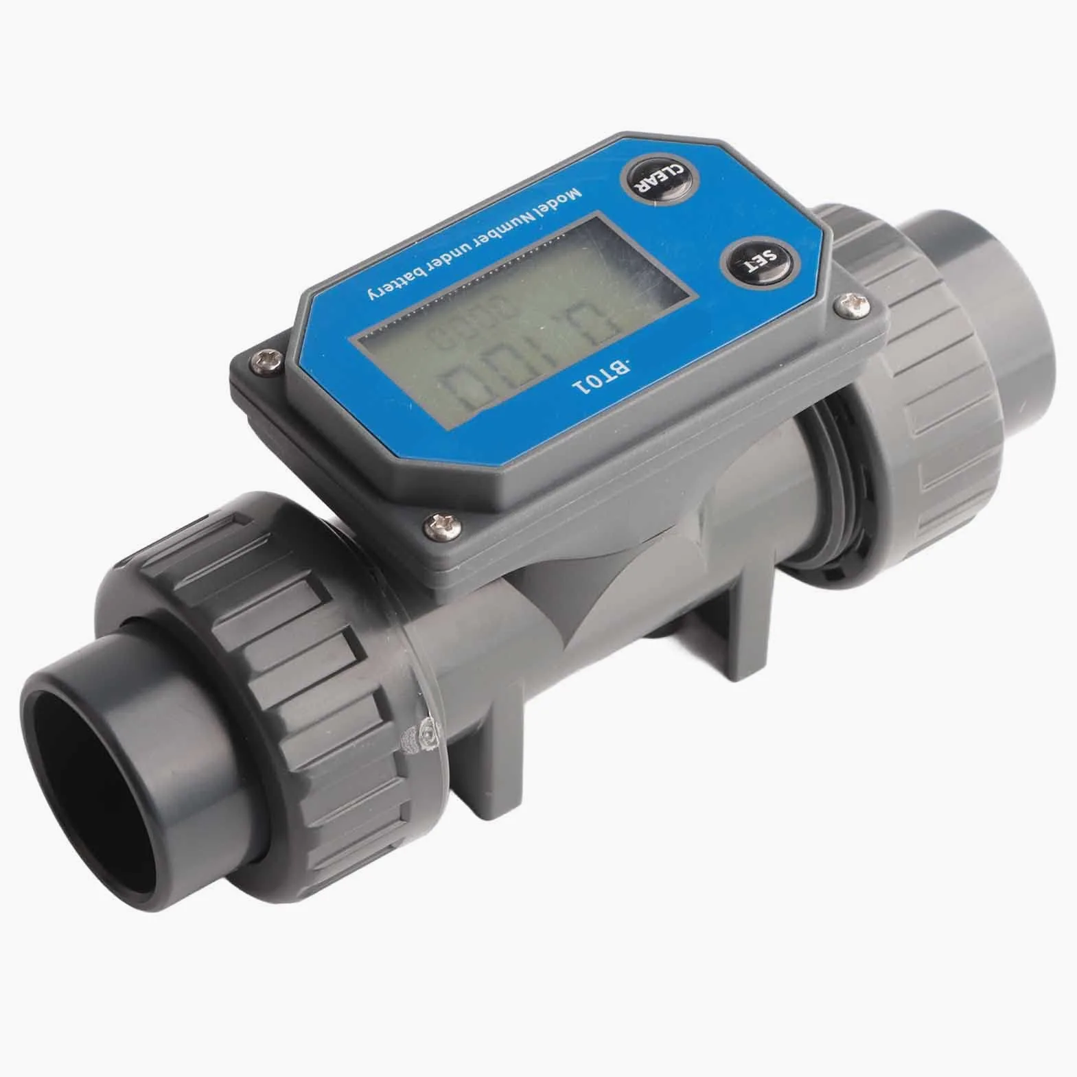 Méter de Flujo de Pantalla Digital de Alta Precisión de Akozon, Medidor de Sensor de Flujo de Agua para Riego de Gran Volumen, Adecuado para Granjas, Piscinas e Industrias de Purificación de Agua