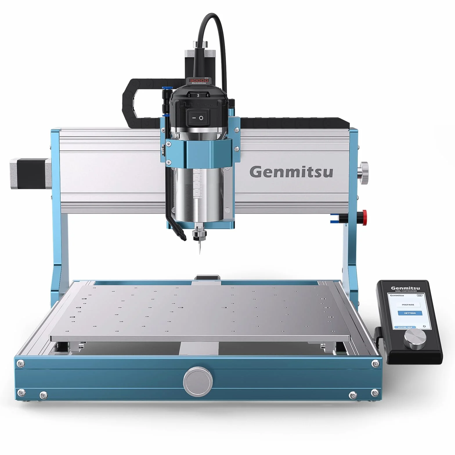 Máquina fresadora CNC Genmitsu 3030-PROVer Ultra para metal, grabadora CNC para todo tipo de metal con potente husillo de 710 W, alta precisión de ±0,03 mm, guías lineales dobles y husillos de bolas