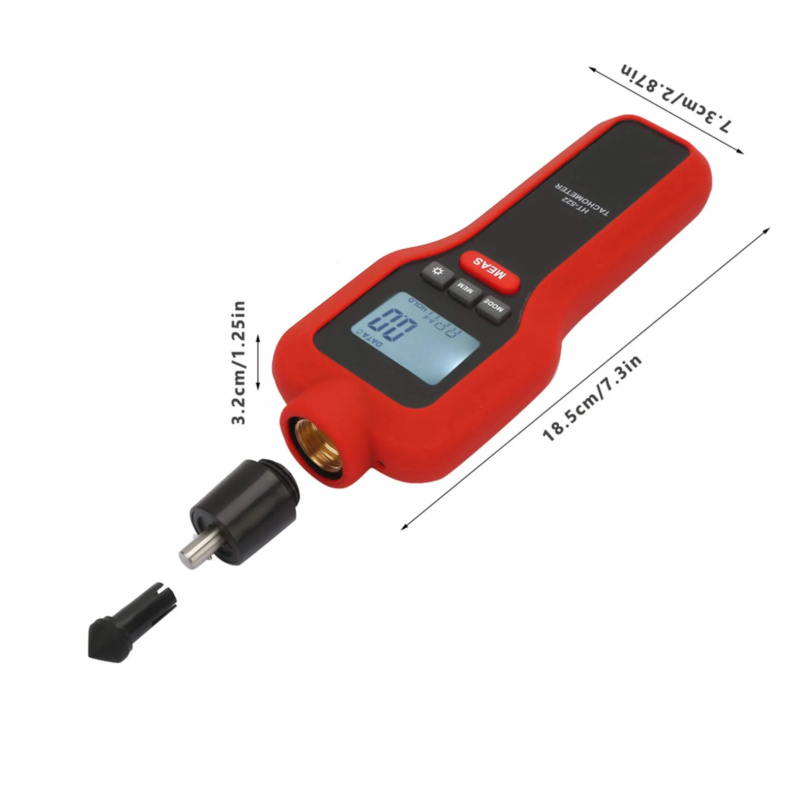 Tacómetro Sin Contacto HT-522 2-19999 Medidor De Rotación Digital LCD