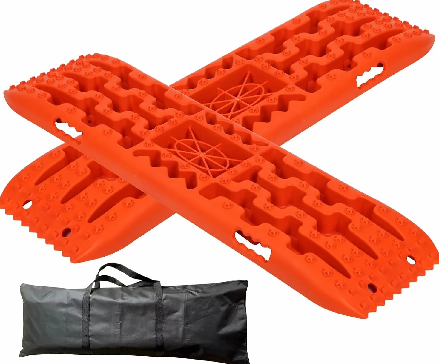 Gato de trinquete HI-Lift y Placas de traccion Todoterreno para desatascar Coche de Arena, Barro, Nieve (2 Piezas)