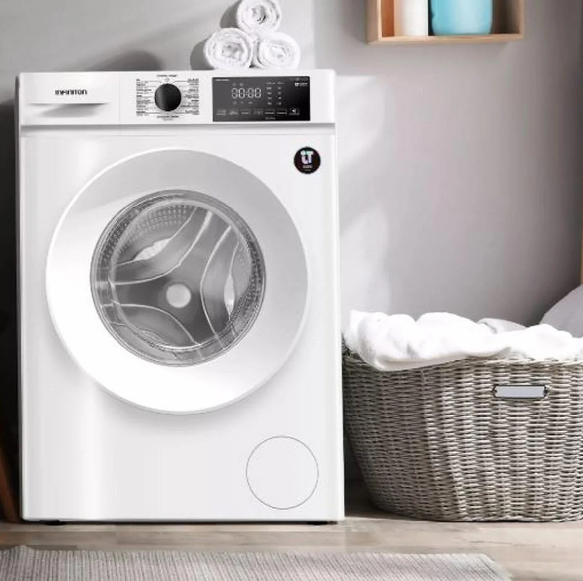 Infiniton WM-F94AWM Lavadora 9 kg 1400 RPM A Blanco Vapor Care