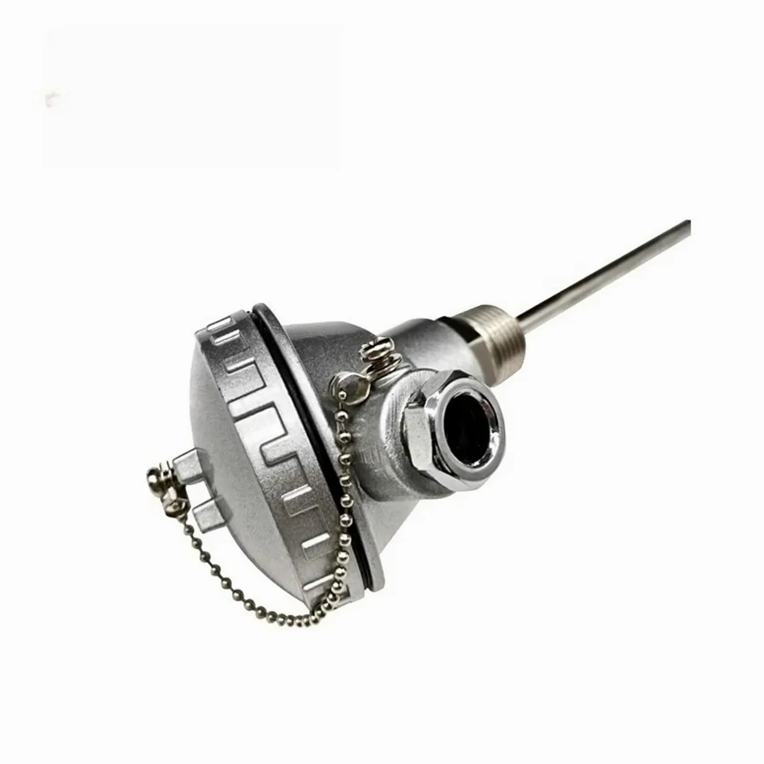 Sonda de Acero Inoxidable Pt100 RTD Termopar con Caja de Conexiones Sensor de Temperatura