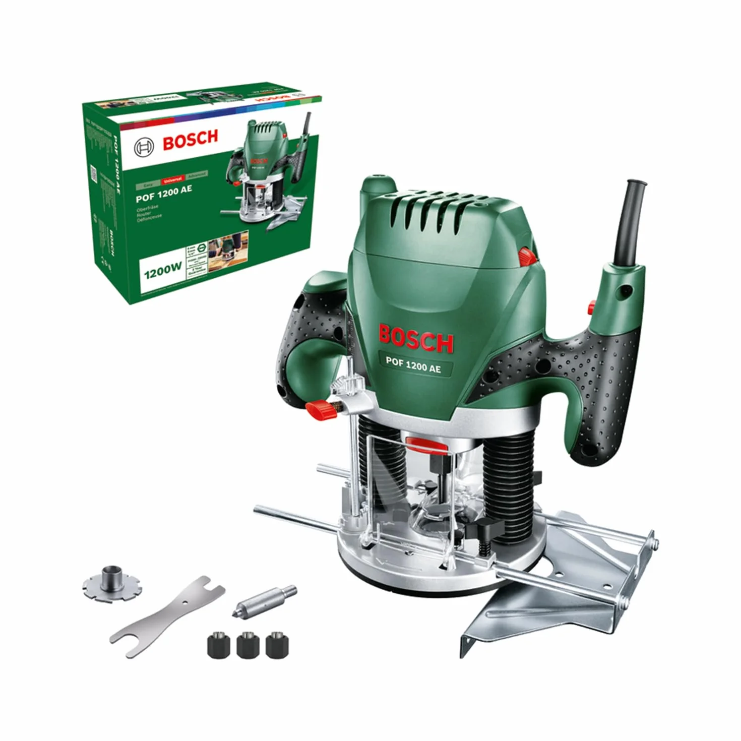 Bosch Fresadora de superficie POF 1200 AE (1200 vatios, en caja de cartón)